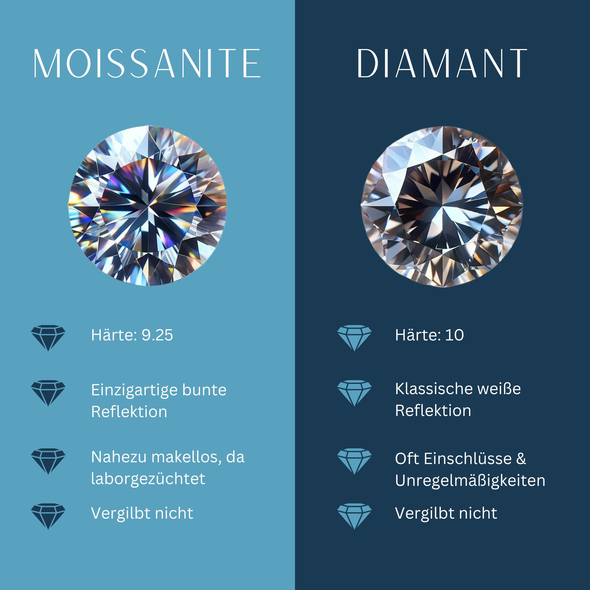 S&T Design Kette mit Anhänger Damen Halskette 925 Silber Moissanit Diamants günstig online kaufen