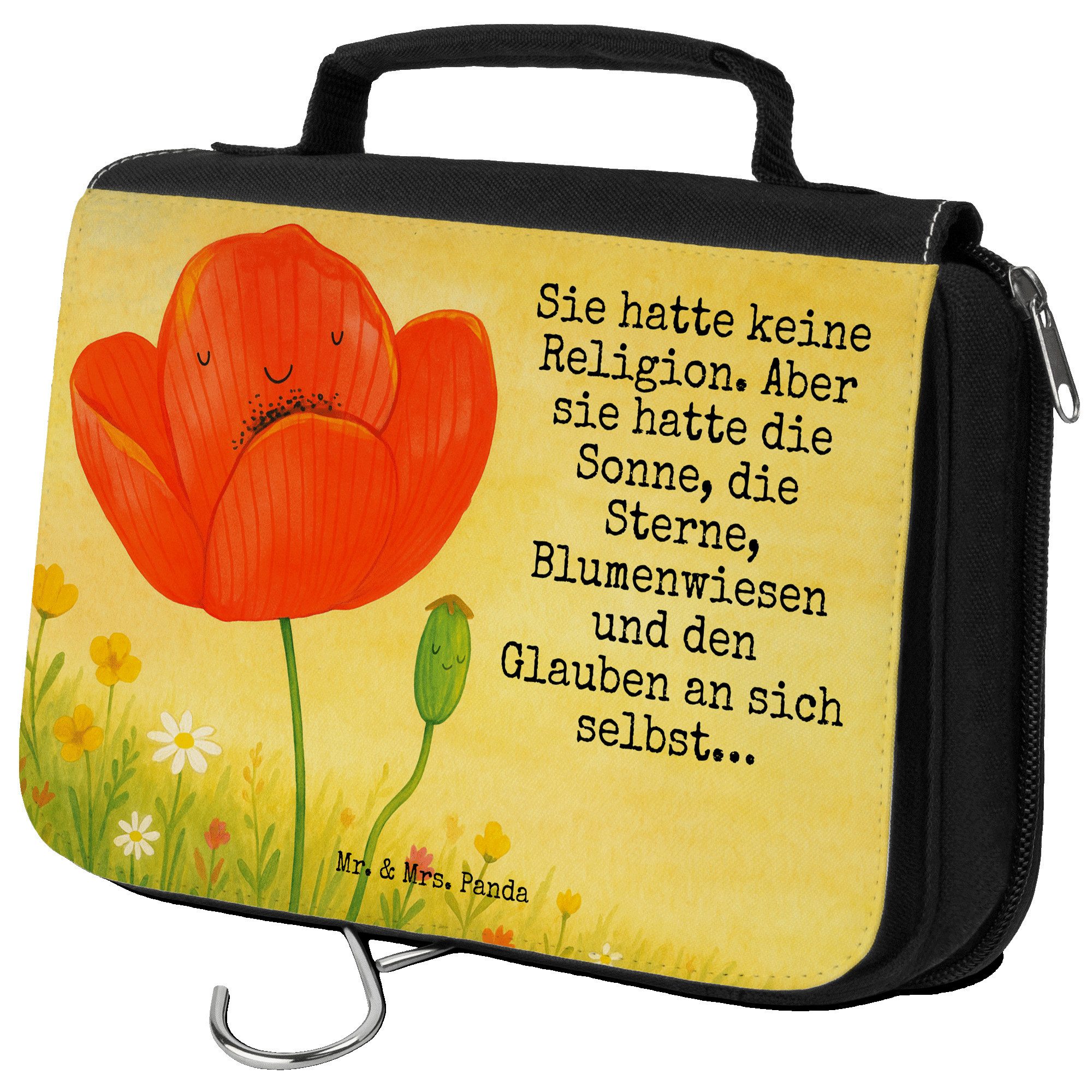 Kulturbeutel Blume Mohnblume Design, badtasche, Weiß, Glaube, kulturtäschchen, Kos