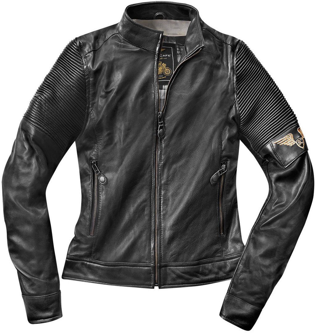 Black-Cafe London Amol Motorradjacke Damen Motorrad Lederjacke