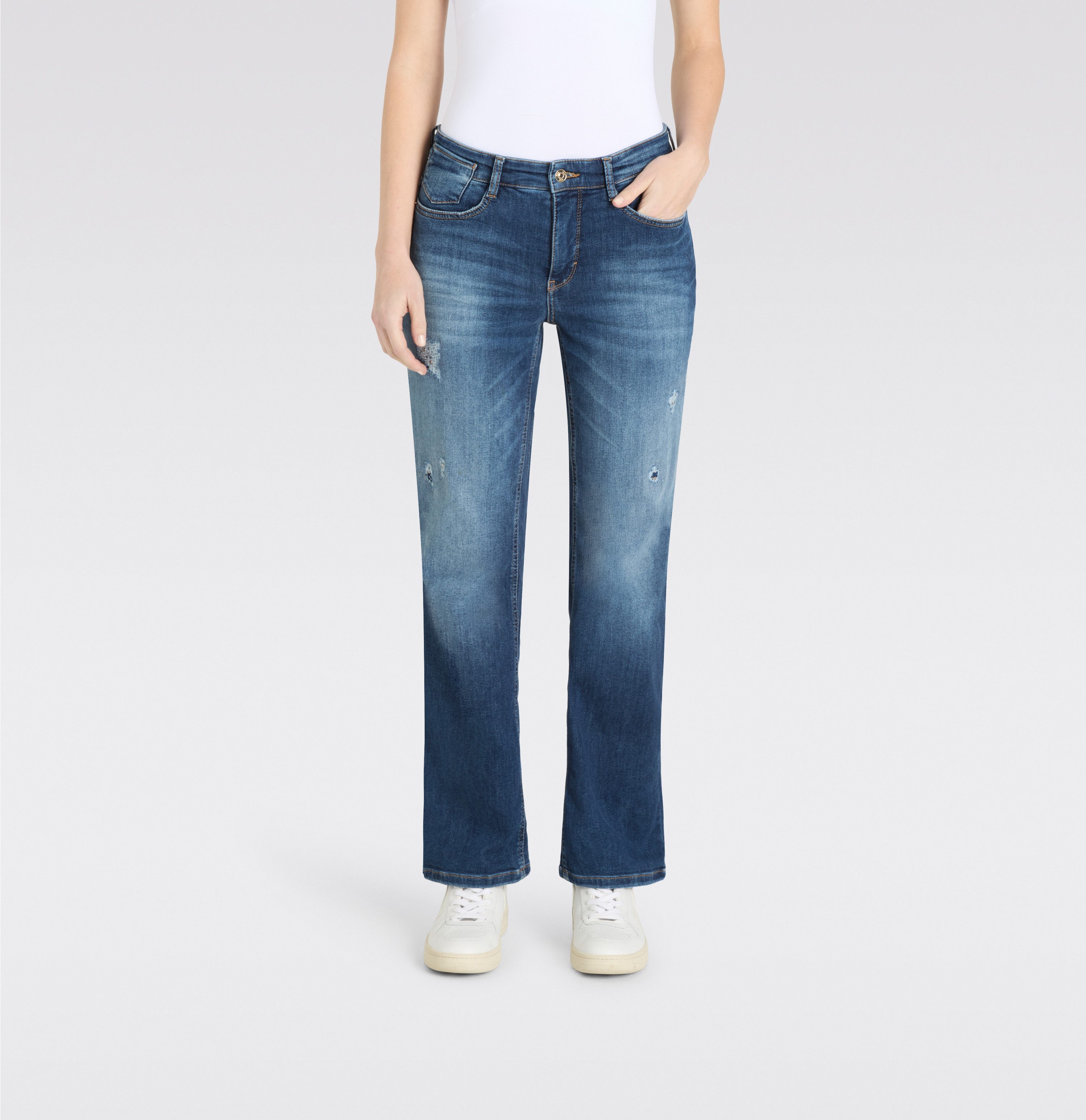MAC Bootcut-Jeans LAURA im Five-Pocket Style