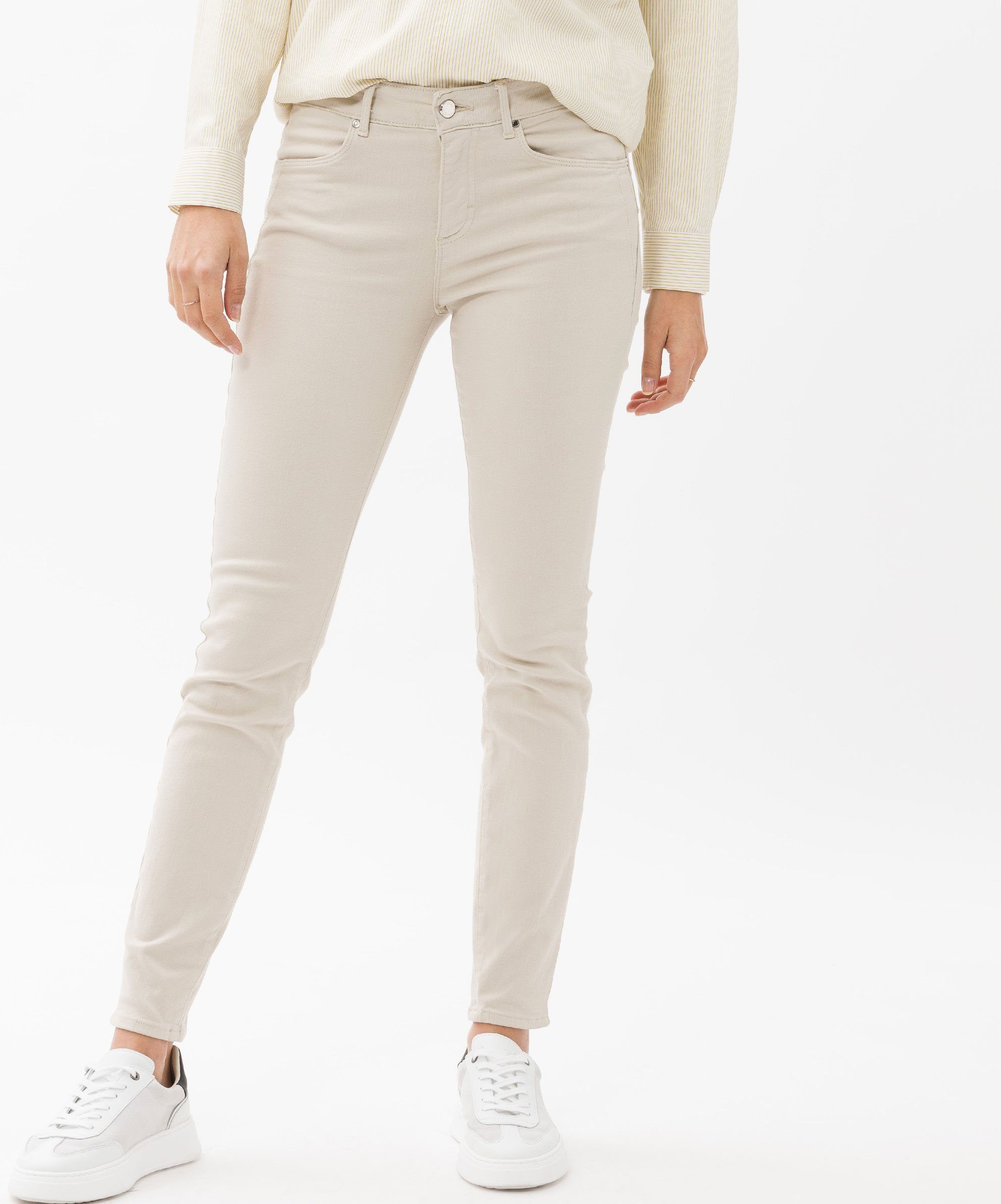 Brax Skinny-fit-Jeans Röhrenjeans mit rope Stylingdetails trendigen