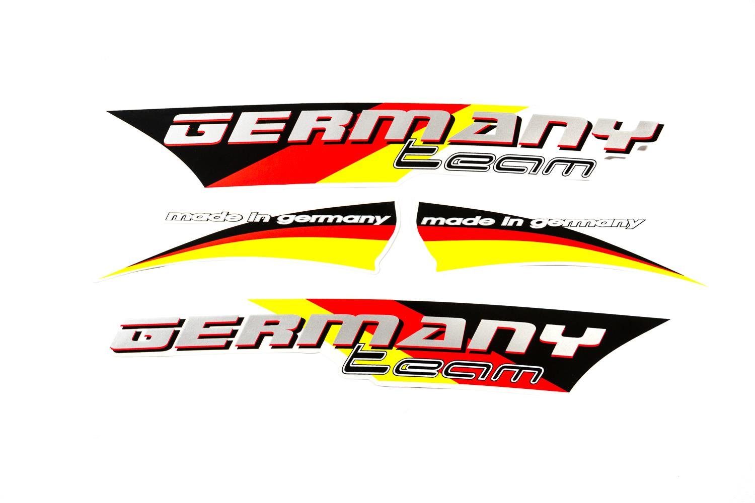 Non-Branded Fahrradrahmen Fahrrad DEKOR Satz Aufkleber Rahmen TEAM GERMANY schwarz rot gold