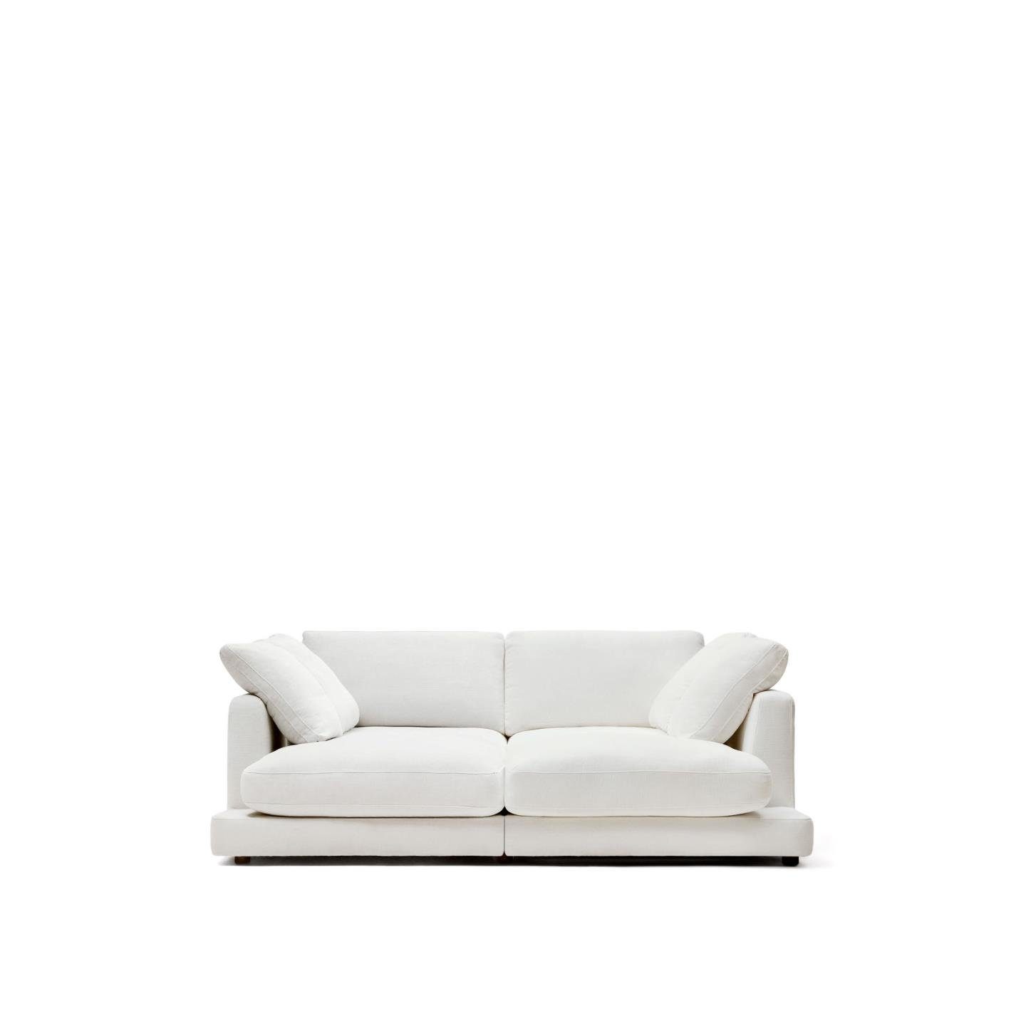 Natur24 Sofa 3-Sitzer Sofa Gala 210 x 193 x 87 cm Weiß