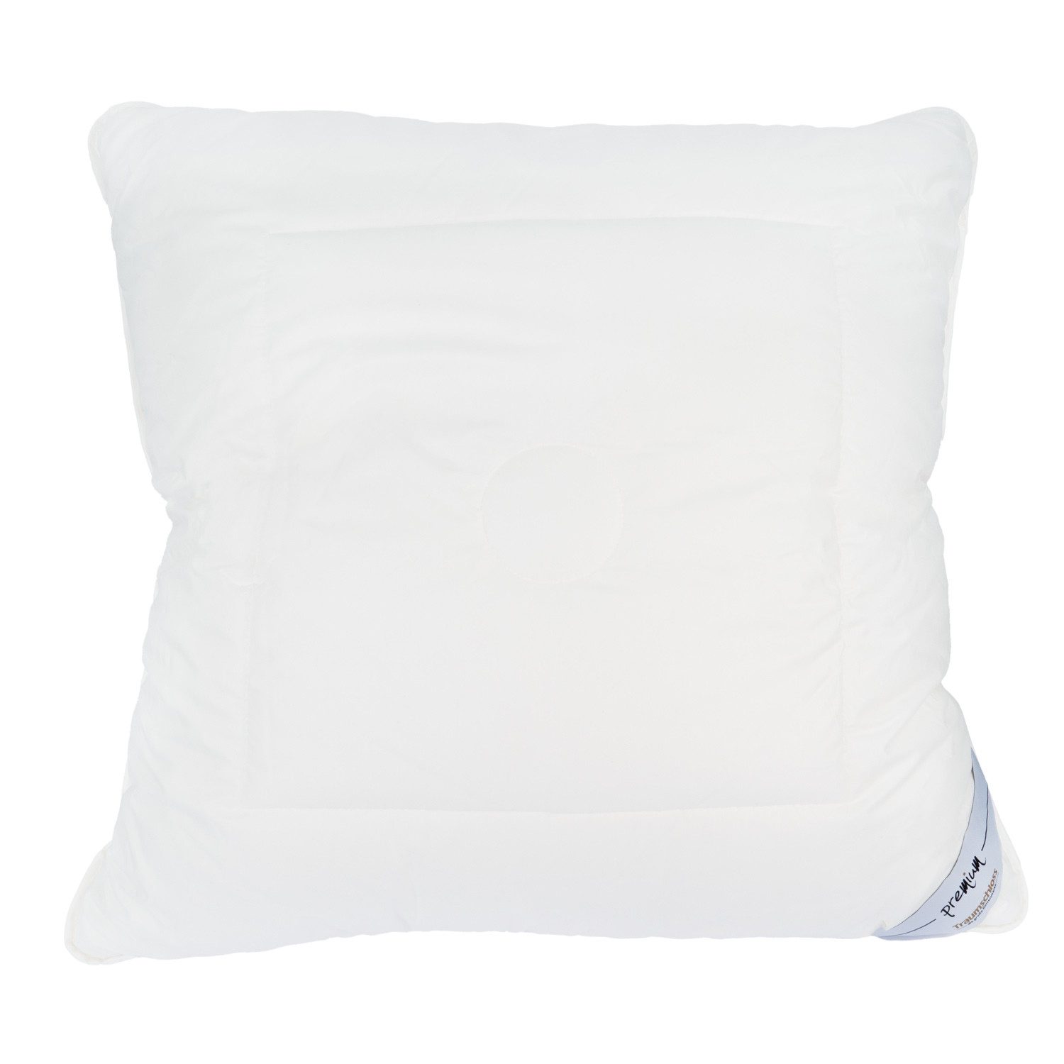 Traumschloss Microfaserkissen Premium, Füllung: 100% Polyester Faserbällchen, Bezug: 100% Baumwolle, Rückenschläfer, Seitenschläfer, Bauchschläfer, extrem leicht, luftig und anschmiegsam