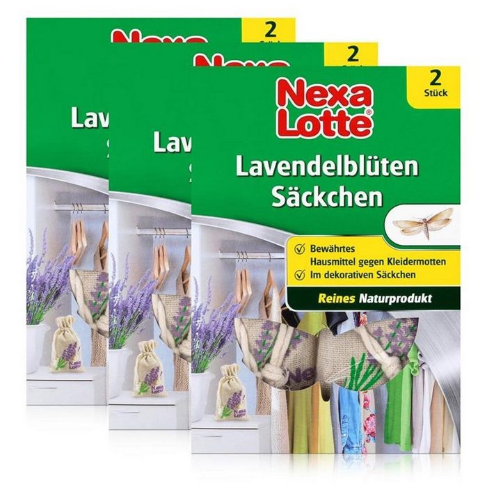 Nexa Lotte Insektenfalle Nexa Lotte Lavendelblüten Säckchen 2 stk. - Reines Naturprodukt (3er P