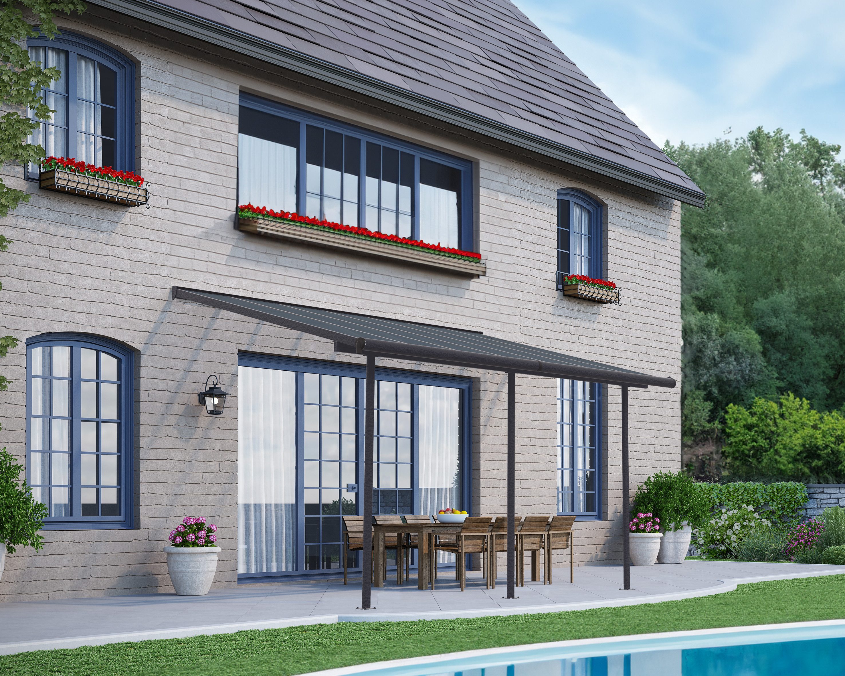 Terrassendach Capri Alu Terrassenüberdachung