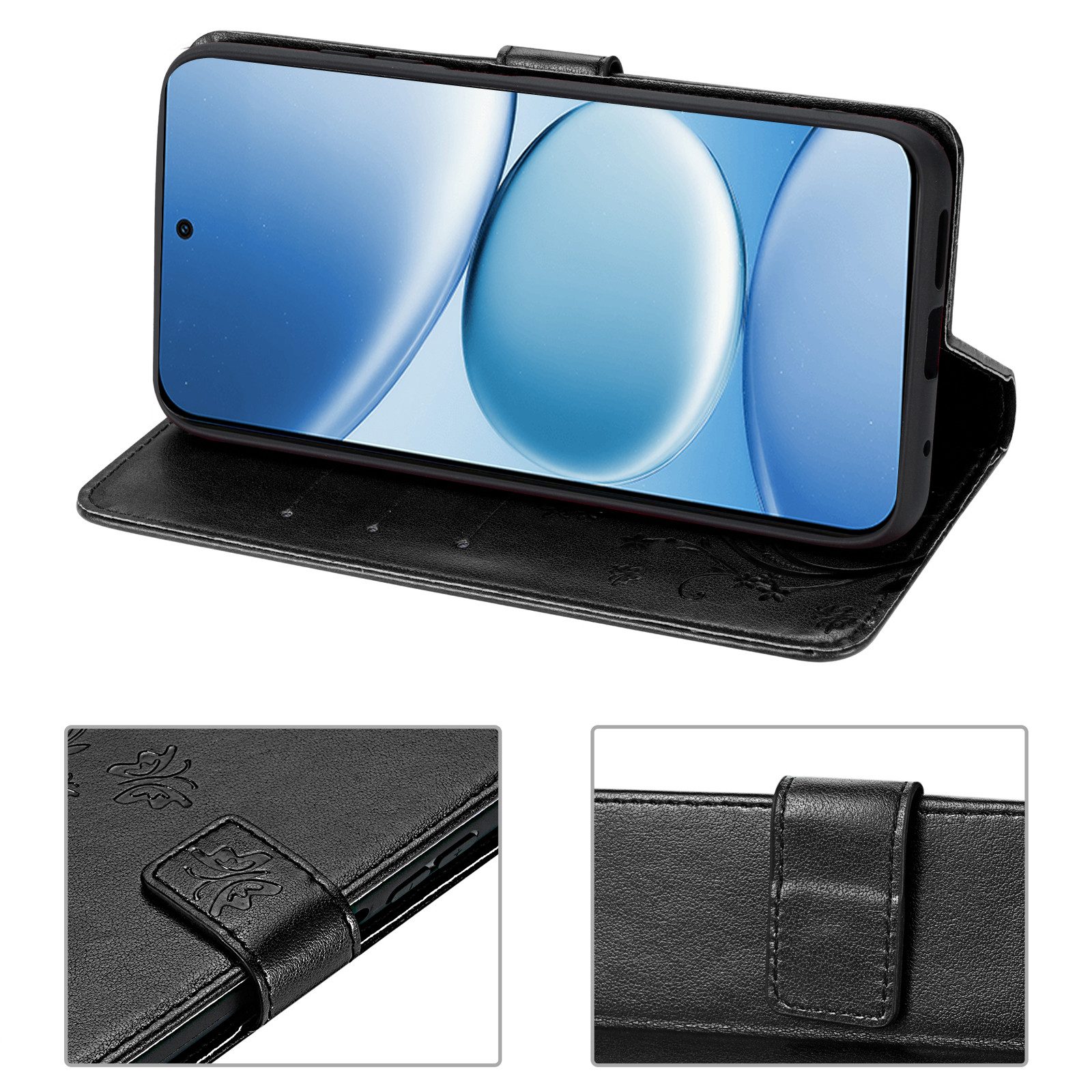betterfon Handyhülle für Xiaomi Redmi Note 15 Pro+ Hülle Wallet Case Flip Cover, Bookstyle-Hülle: Magnetverschluss 3 Kartenfächer & Standfunktion – Bild 5 von 5