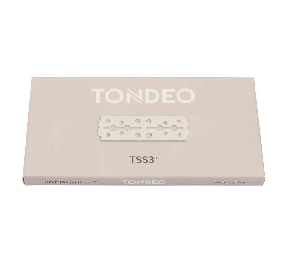 TONDEO Messerklinge Tondeo TSS3+ Double Edge rostfreie Präzisions-Klingen 50 Stk. (Spar-Set), TSS3+ Double Edge