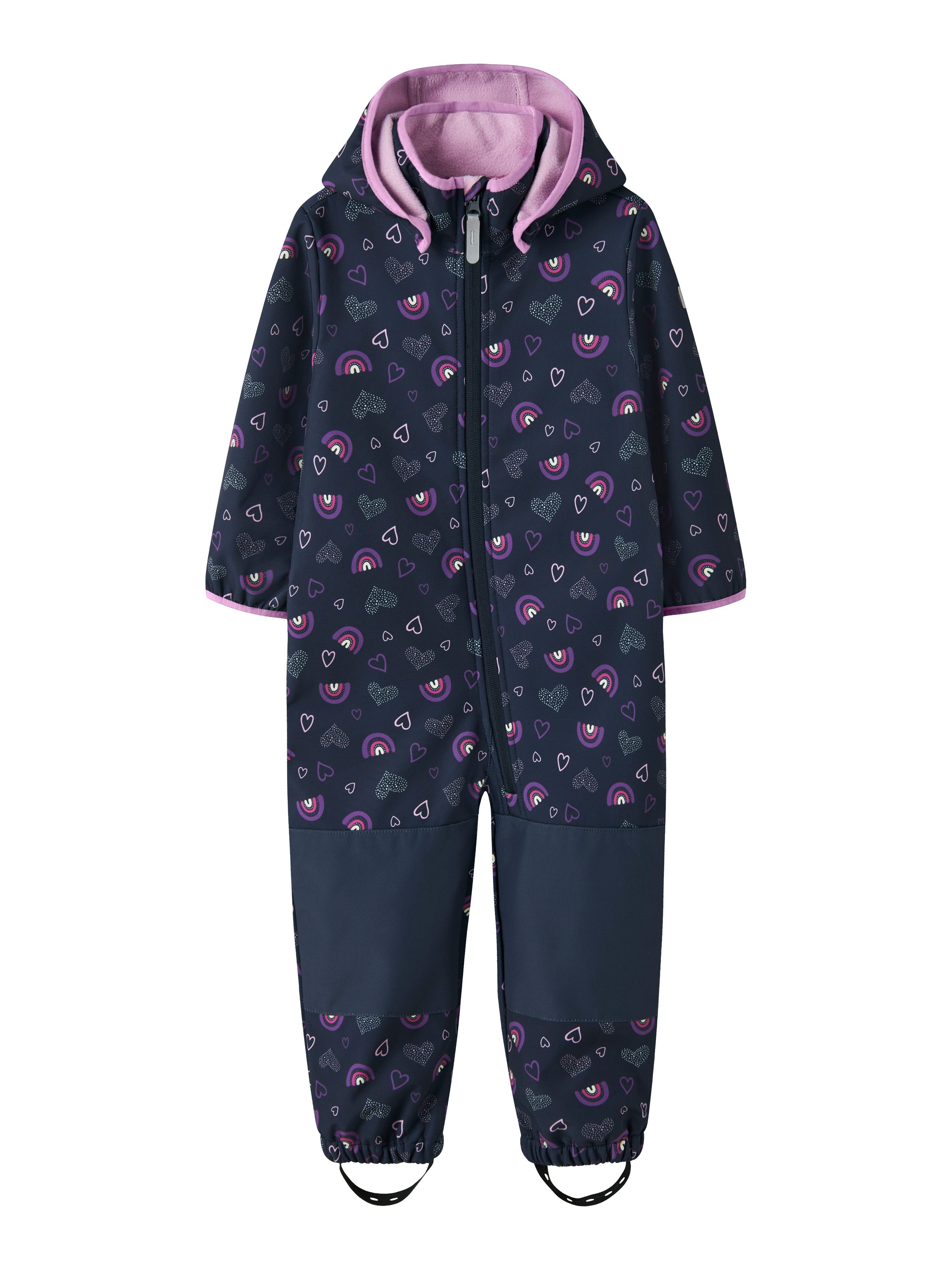 Name It Regenoverall NMFMALTA05 SUIT AOP FO Materialmix, wasserdicht, winddicht