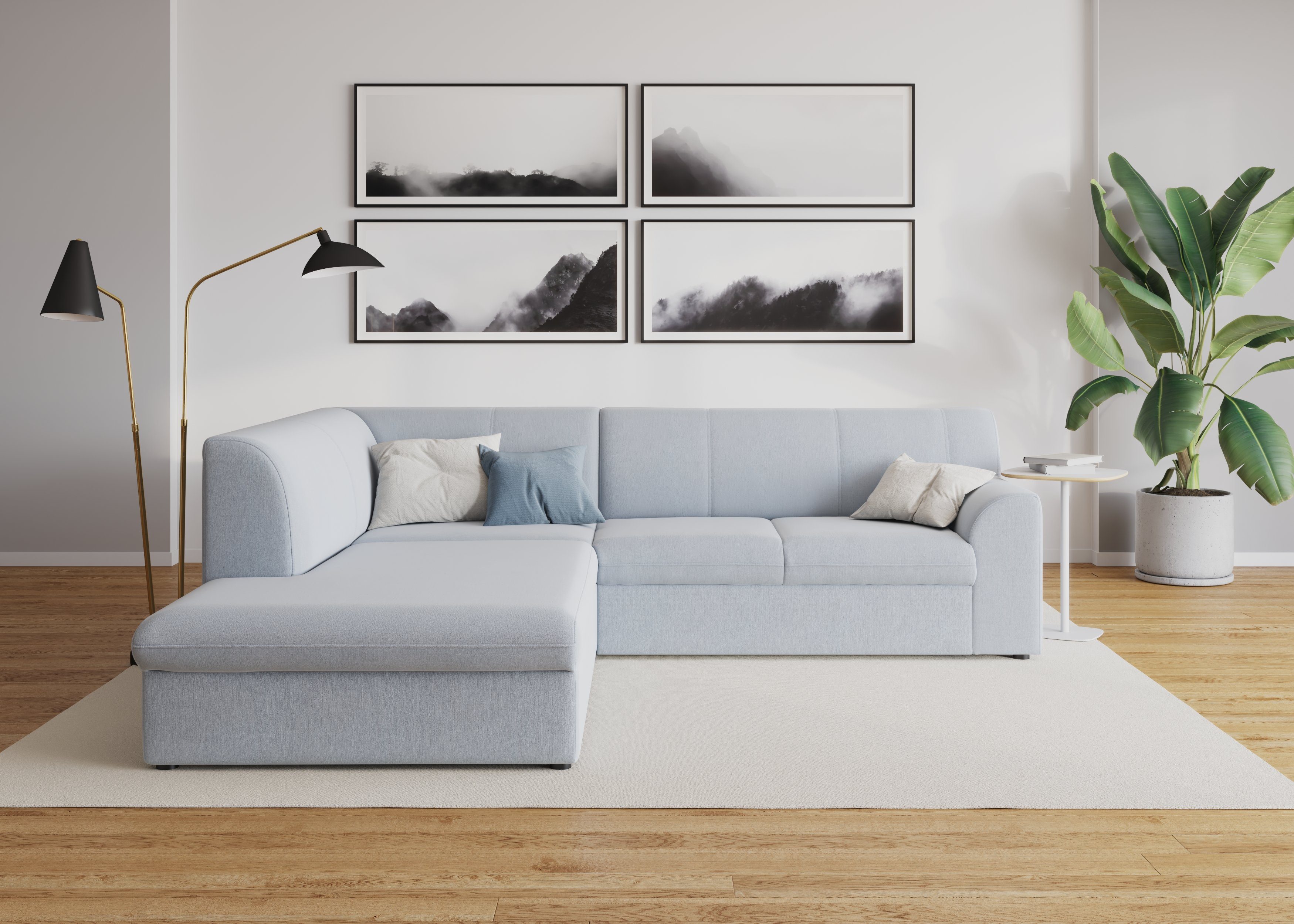 DOMO collection Ecksofa Topper zeitlos elegant, günstig online kaufen