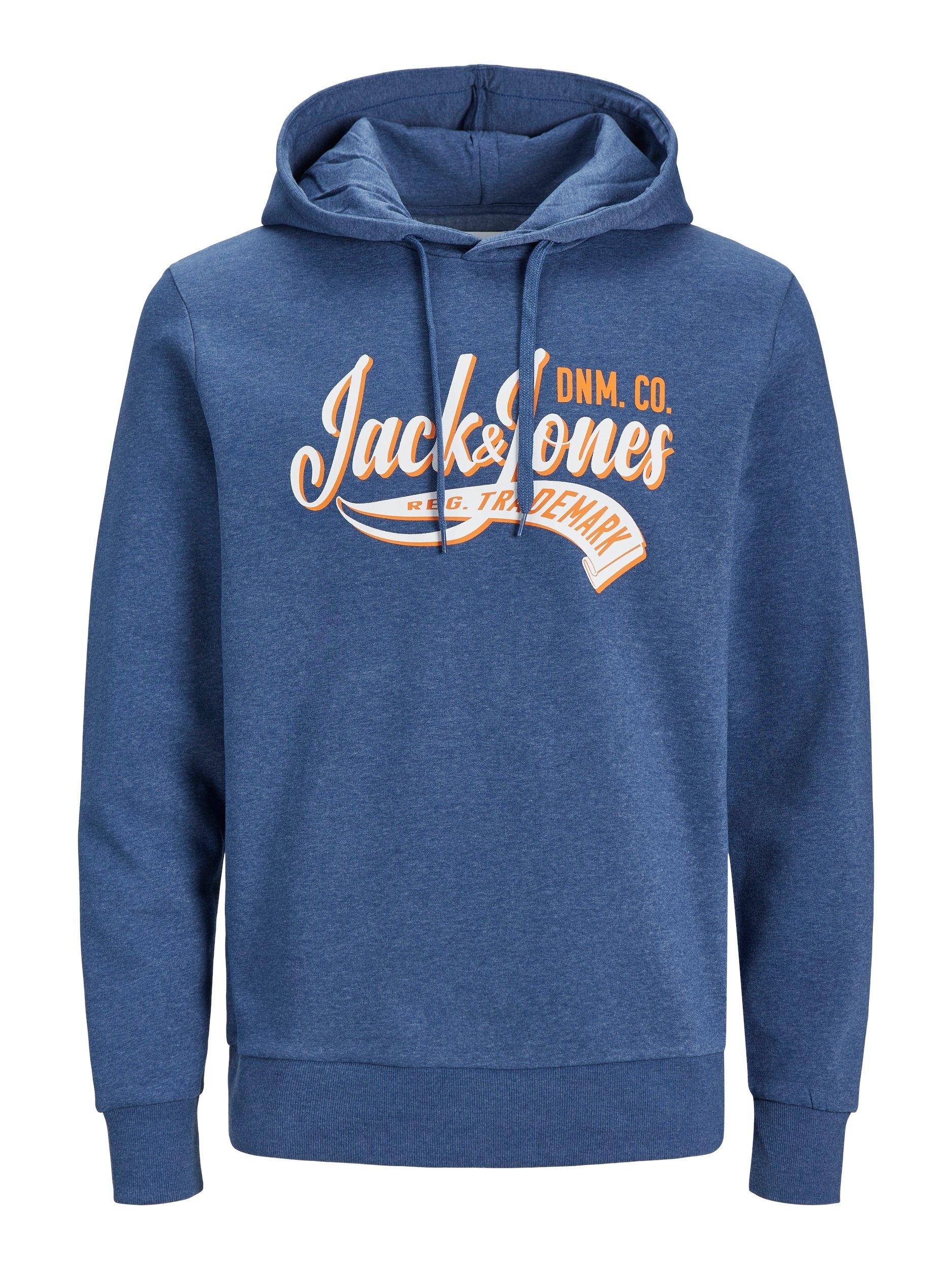 2 ensign & blue NOOS Jack HOOD Jones COL 23/24 SWEAT Kapuzensweatshirt JJELOGO