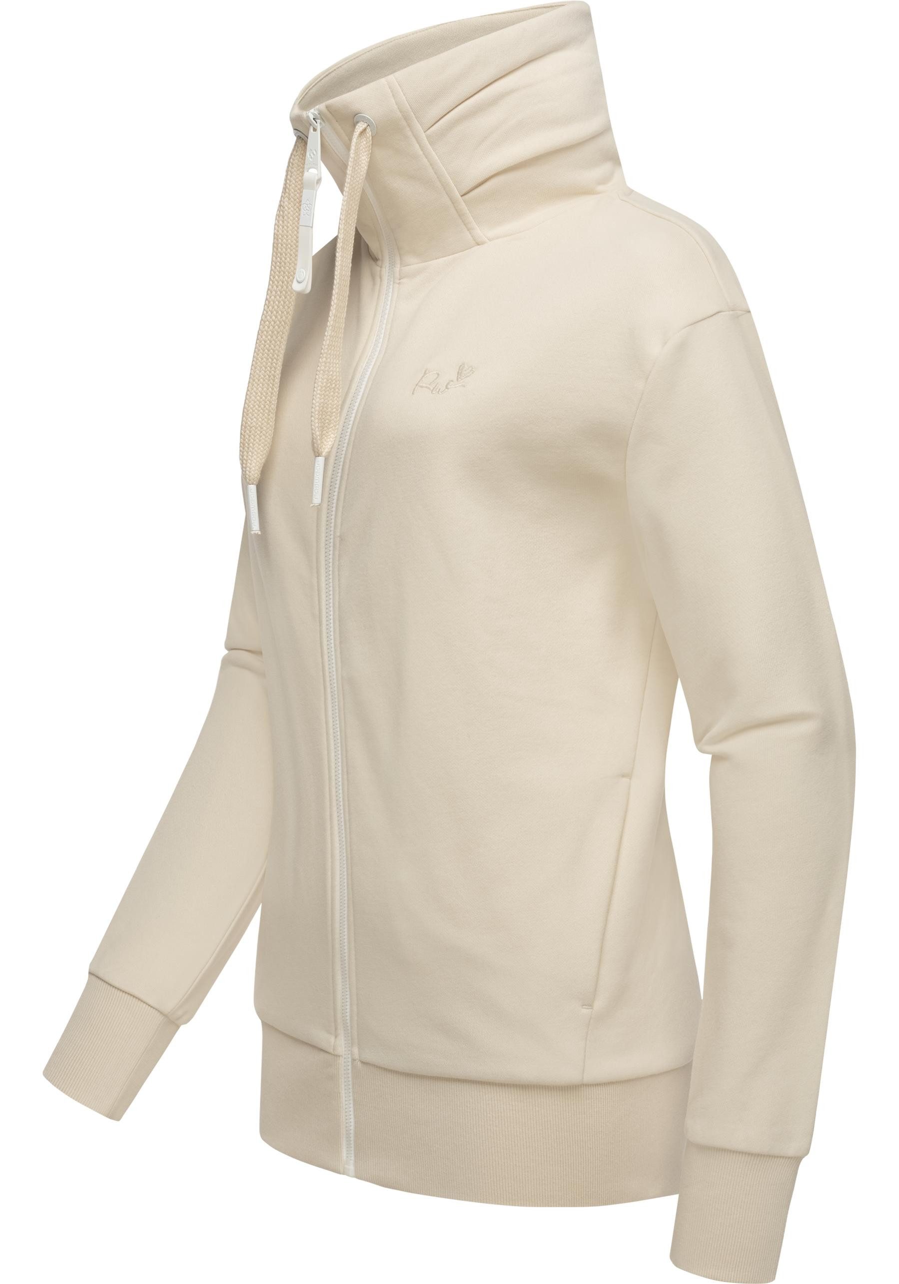 Ragwear Sweatjacke Shocky sportliche Damen Zip-Hoodie mit Kordeln günstig online kaufen
