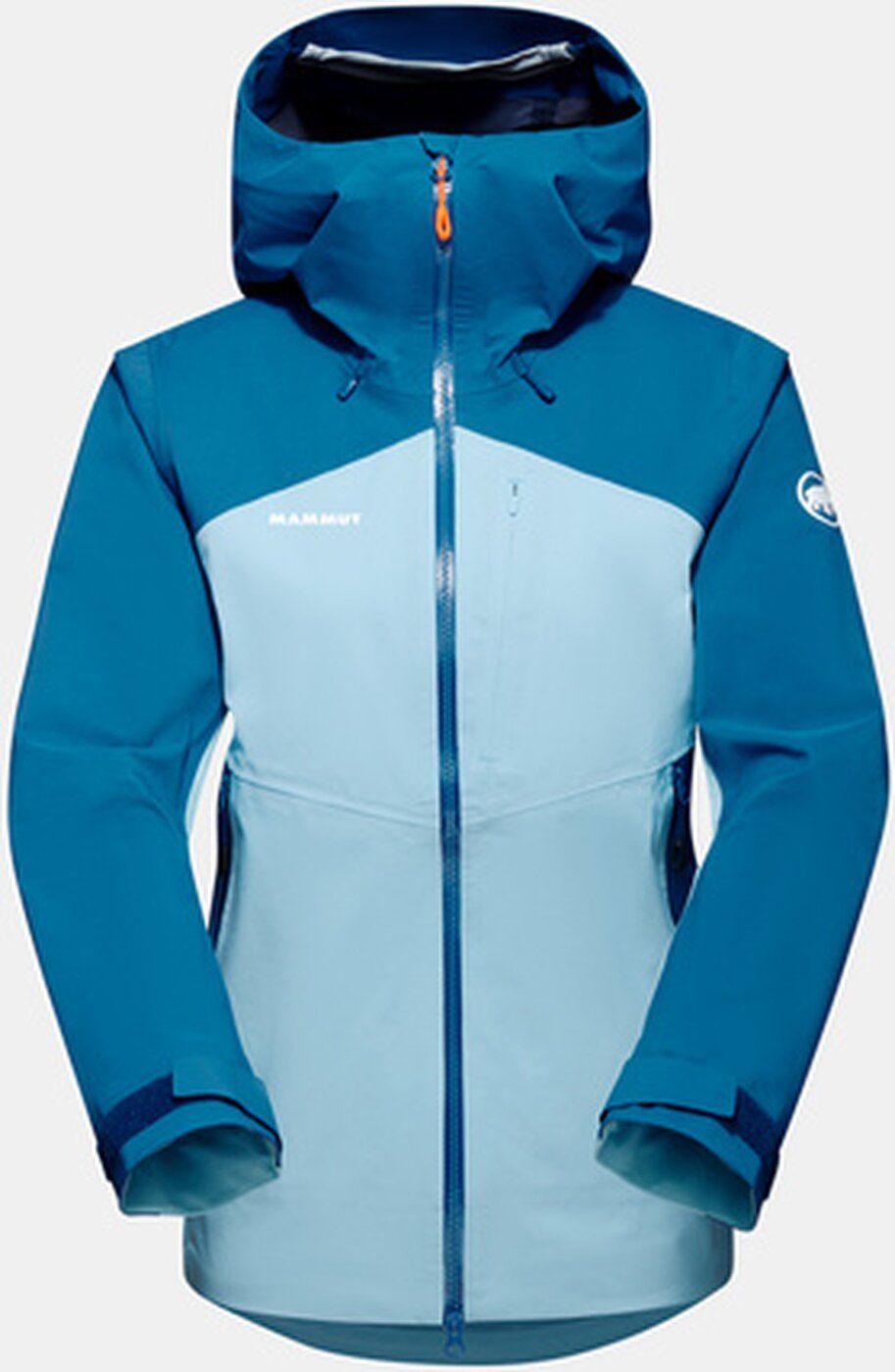 Mammut Regenjacke Alto Guide HS Hooded Jacket Damen Regenjacke dunkelblau / Ice-blau