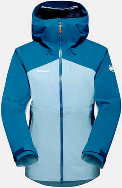 Mammut Regenjacke Alto Guide HS Hooded Jacket Damen Regenjacke dunkelblau / Ice-blau