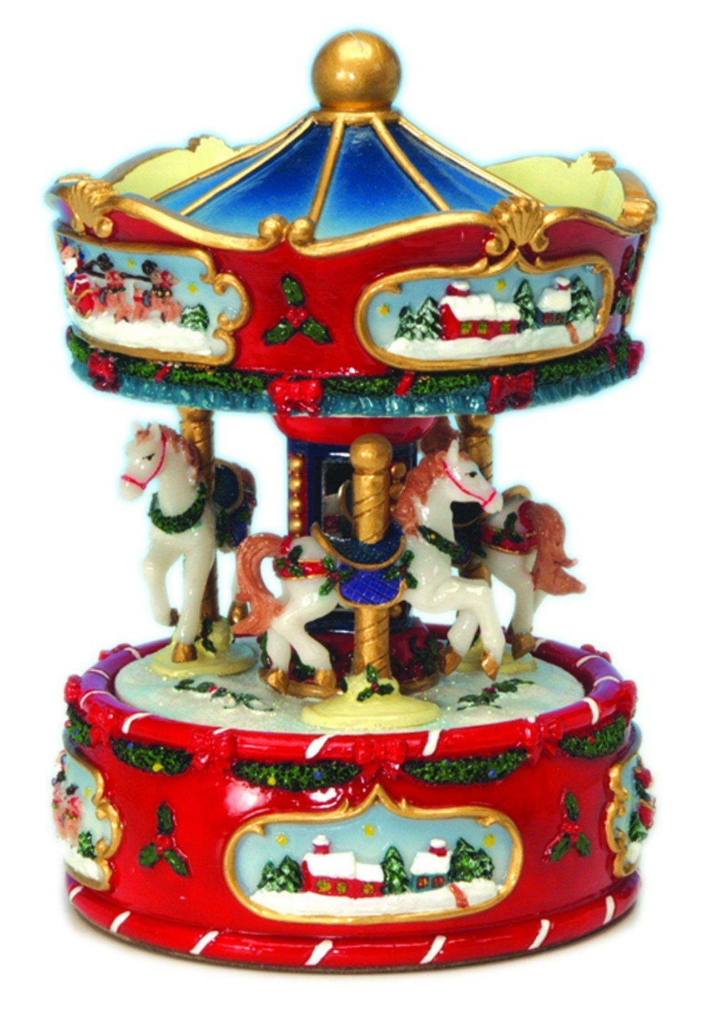 Musicboxworld Spieluhr Winterliches Karussell