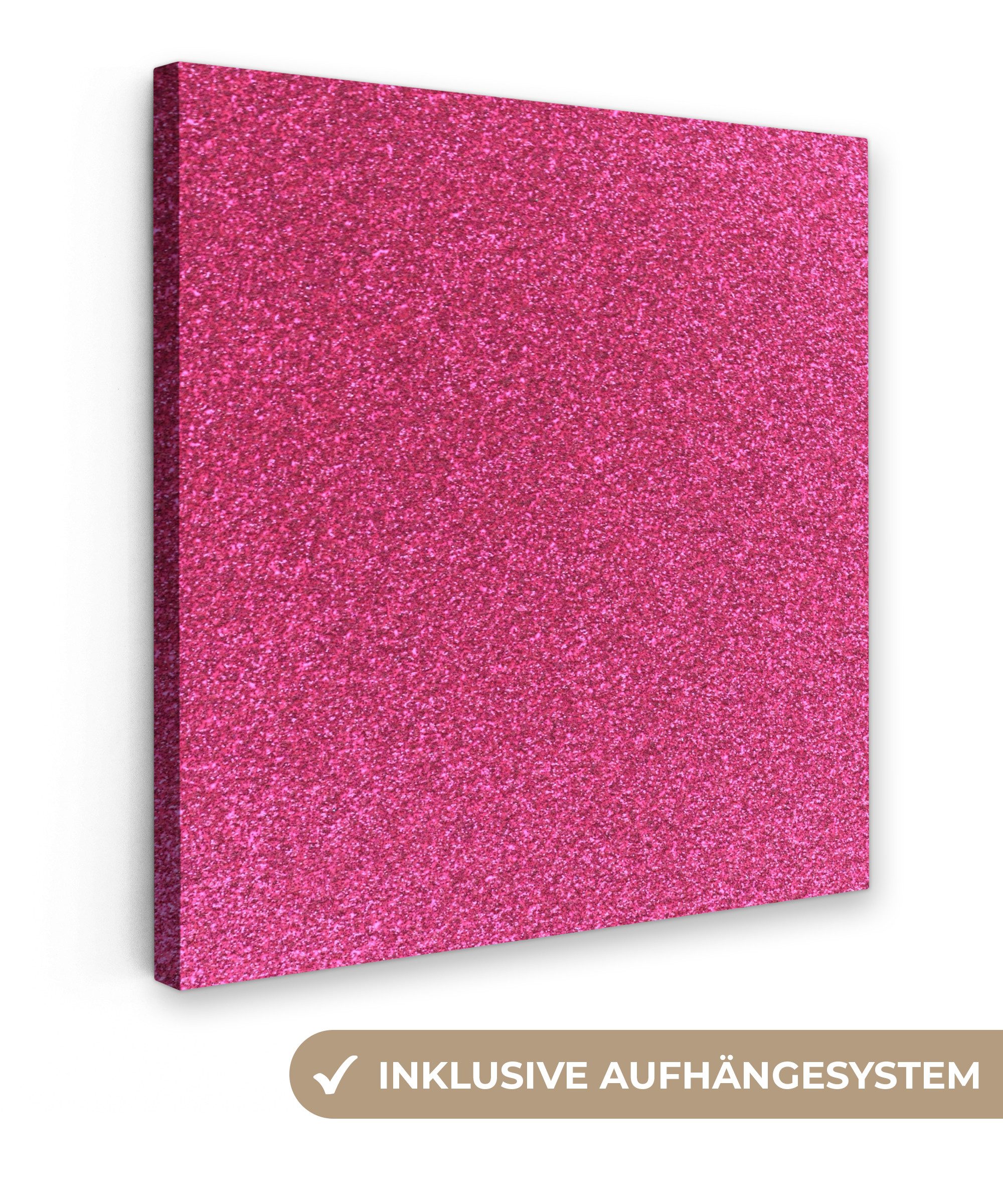 OneMillionCanvasses® Leinwandbild Rosa - Abstrakt - günstig online kaufen