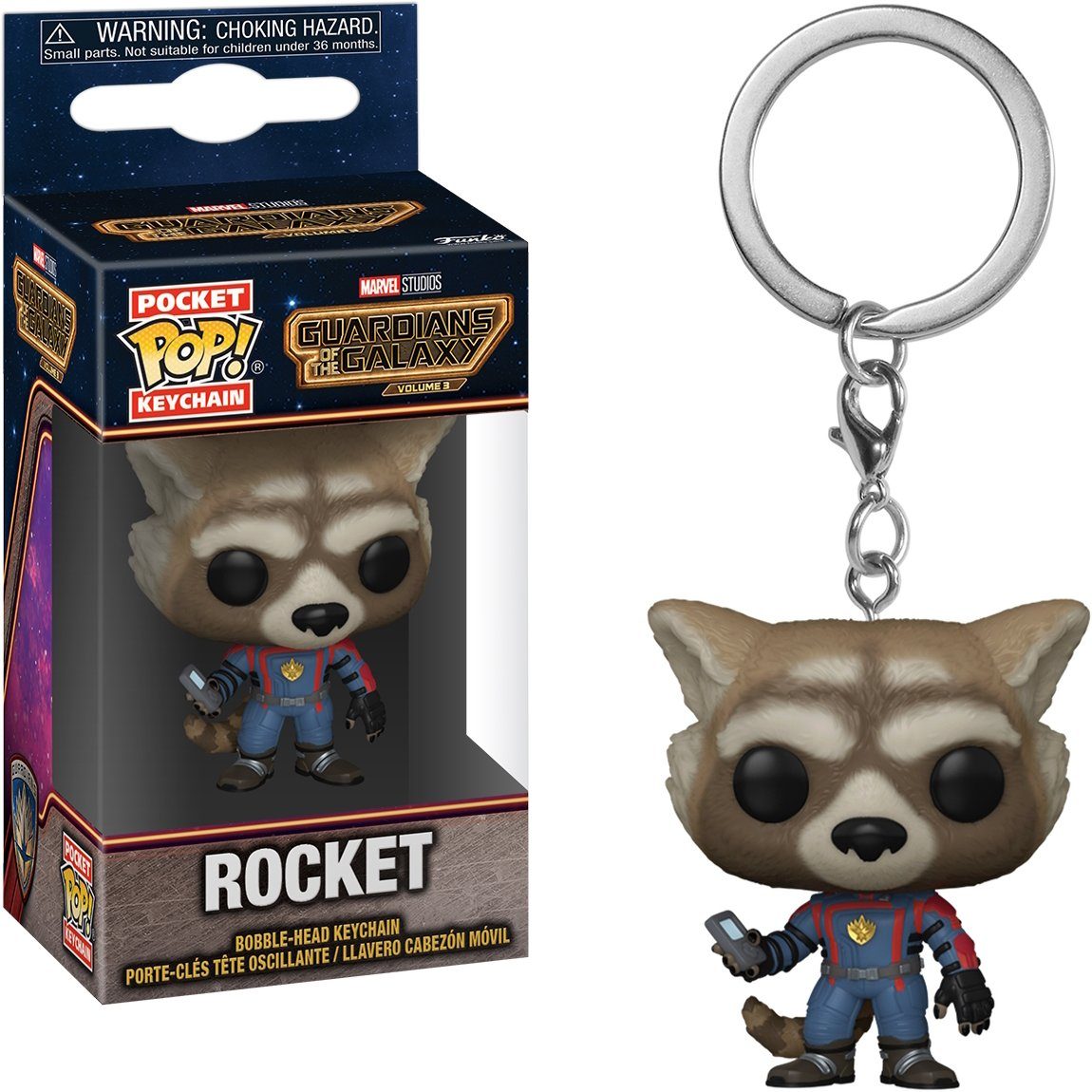 Schlüsselanhänger Guardians of the Galaxy - Rocket Pocket POP!