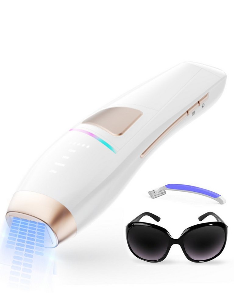 OYLCDI Haarentfernungsgerät IPL-Haarentferner, Laser Haarentfernung Zuhause, 999,999 Lichtimpulse, Laser Haarentfernung Zuhause Dauerhafte Schmerzlos Haarentfernung, für Lippenhaare, Gesicht, Achsel, Bikinizone und Körper-Aufgerüstet