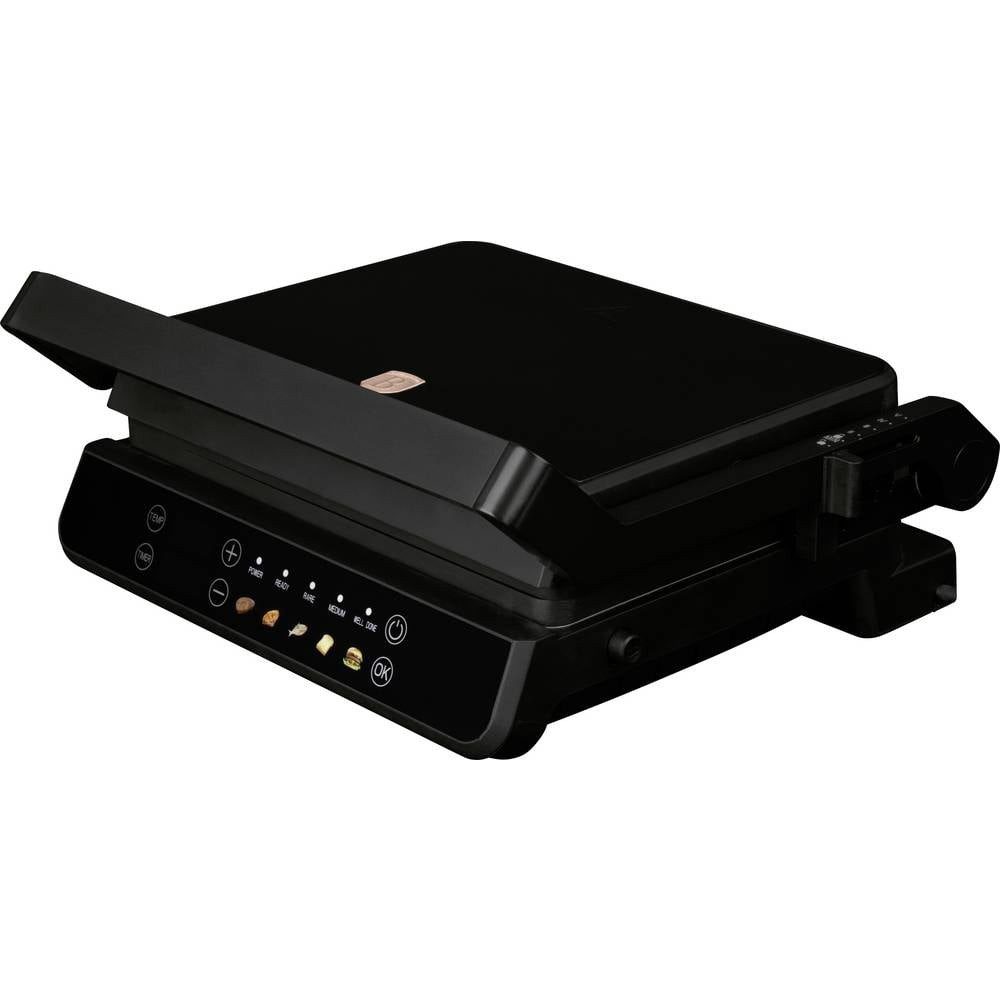 BerlingerHaus Fleischhammer Elektro Kontaktgrill Antihaftbeschichtung, Automatische, Antihaftbeschichtung, Automatische Temperaturanpassung, digitaler Time