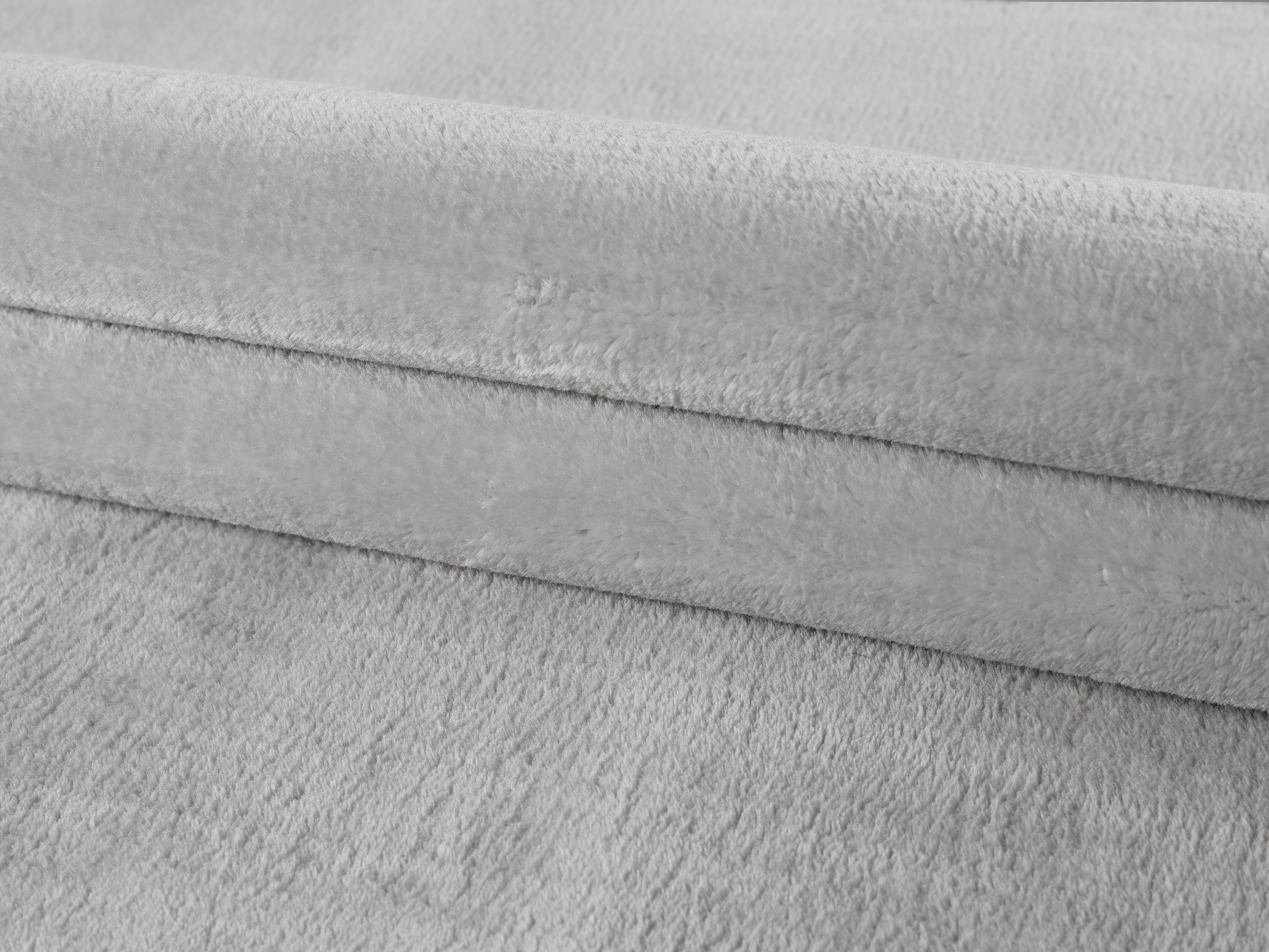 Rund, Teppich - Unicolor Wohnzimmer Teppich Höhe: mm, Einfarbig, 25 Teppium, Silber