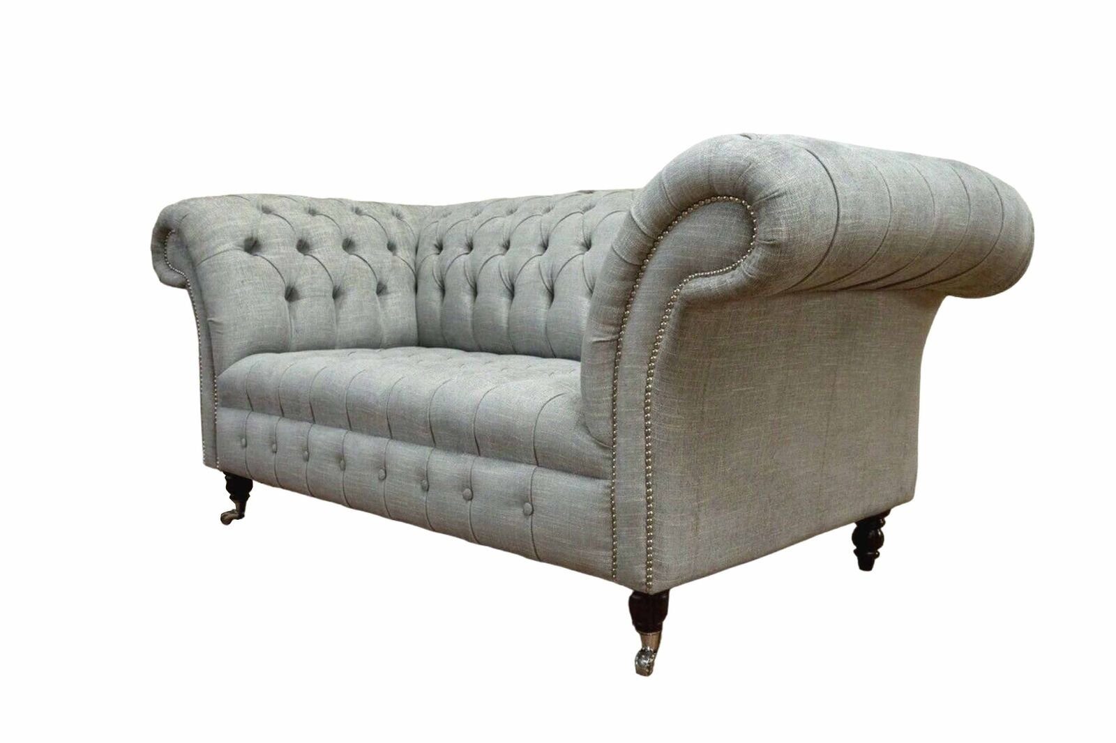 JVmoebel Sofa Chesterfield Zweisitzer Couch Polster Sofa In Europe Luxus, Made Couchen Stoff Textil