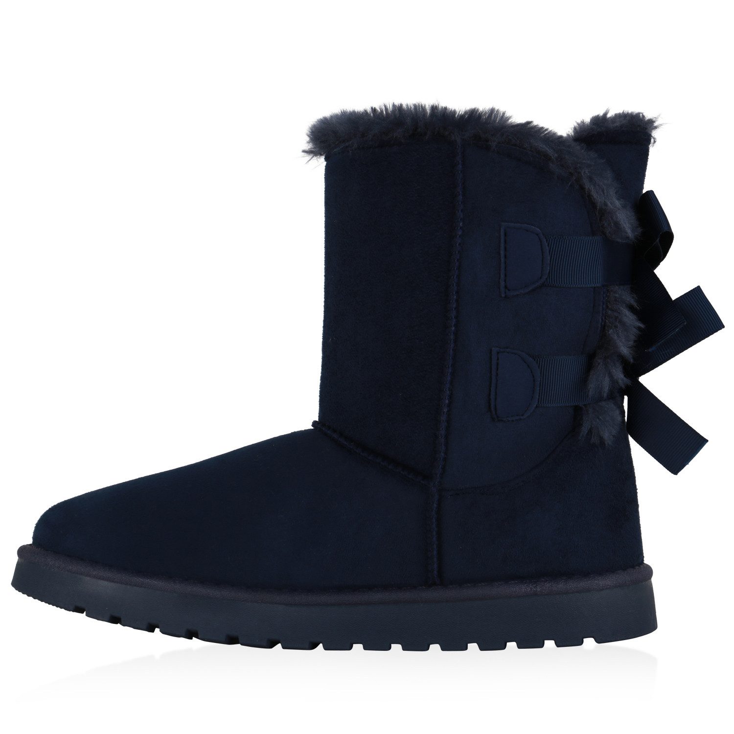 VAN HILL 832508 Schlupfboots Damen Warm Gefütterte Schlupfstiefeletten Kuns günstig online kaufen