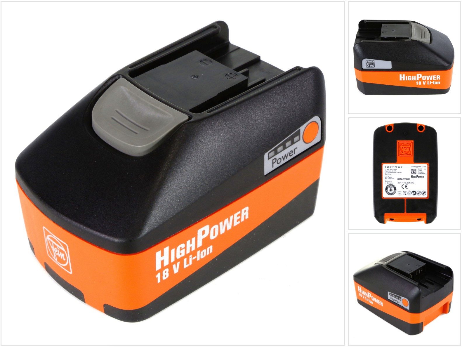 Fein HighPower Akku Pack 18V 5,2 Ah Li-Ion (92604179020) Akkupacks
