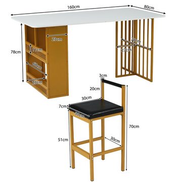 Flieks Essgruppe, (Set, 7-tlg., mit Stauraum, 1 Tisch mit 6er Stühlen), Esstisch mit 6 Esszimmerstuhl Set Küchetisch Barstuhl Sitzgruppe