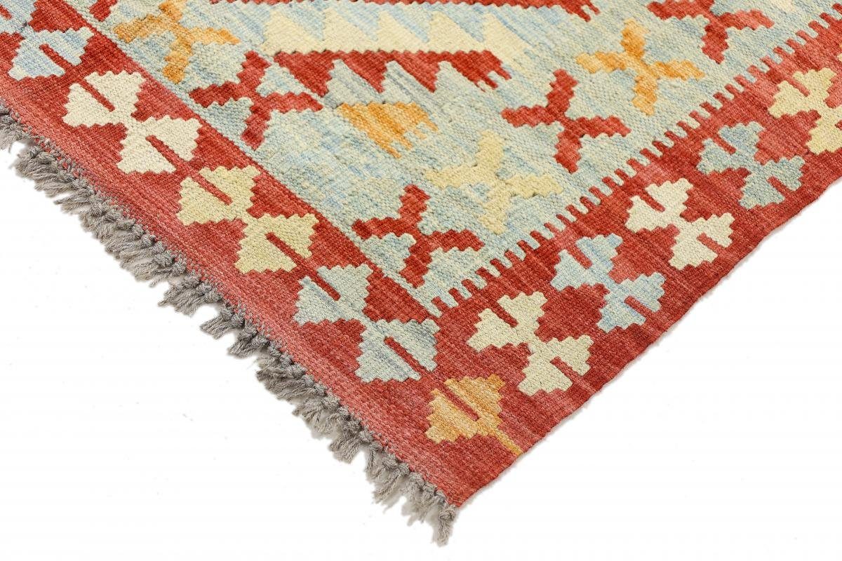 Orientteppich Kelim Afghan rechteckig, Höhe: mm Handgewebter 3 Trading, Orientteppich, Nain 88x121