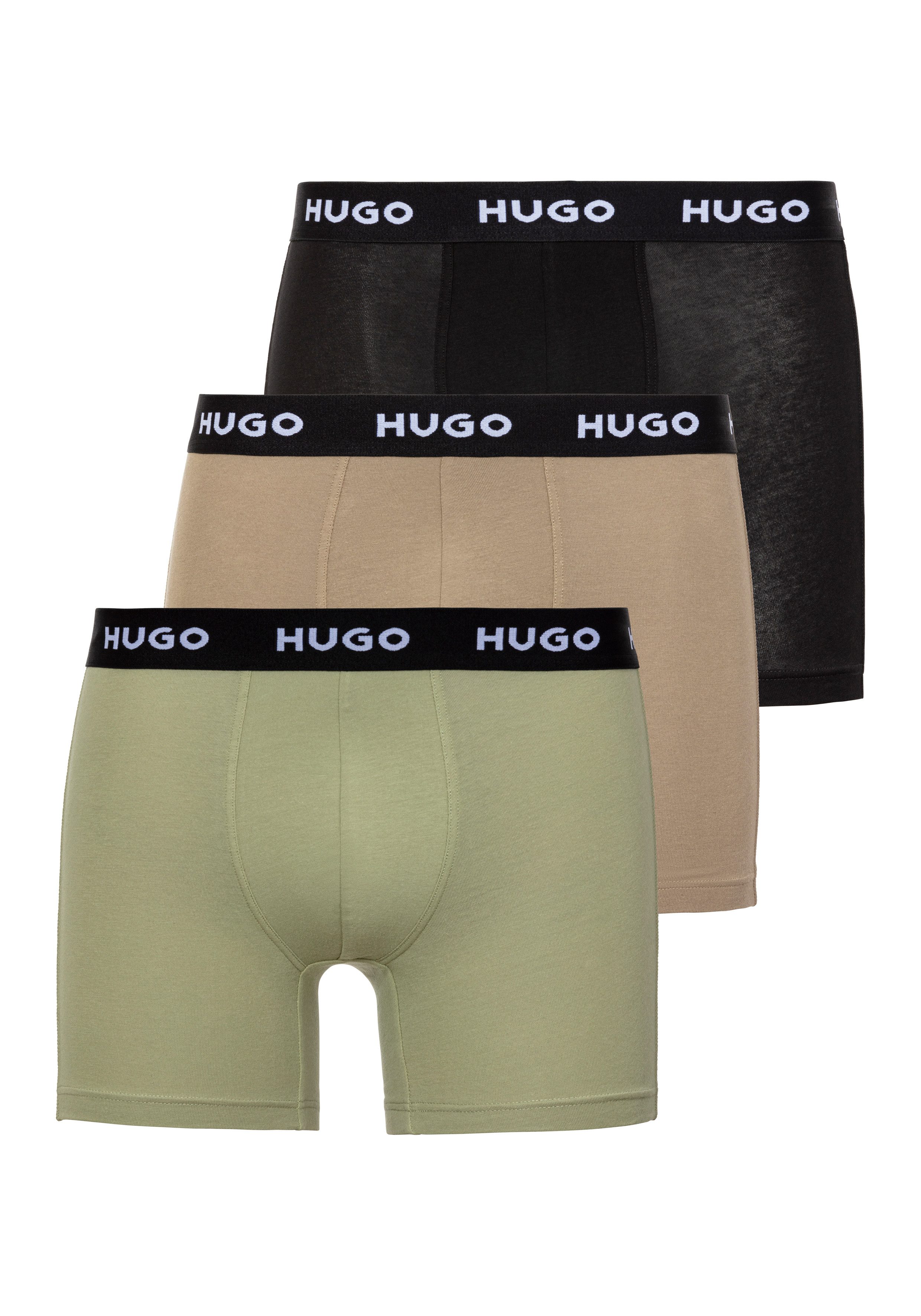 HUGO Boxer BOXERBR TRIPLE (Packung, 3-St., 3er) mit elastischem Bund günstig online kaufen