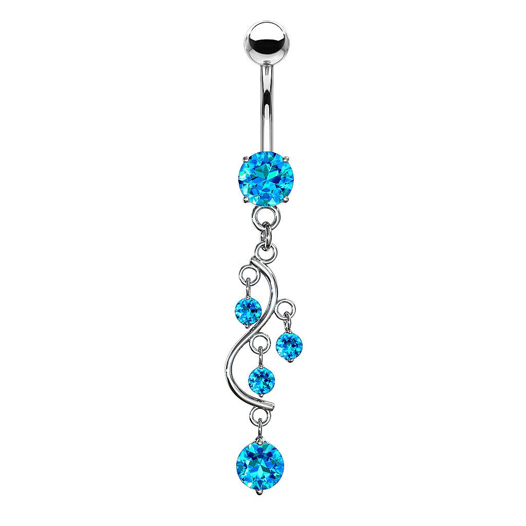 Taffstyle Bauchnabelpiercing Bauchnabelpiercing Banane Wein Anhänger Krista günstig online kaufen