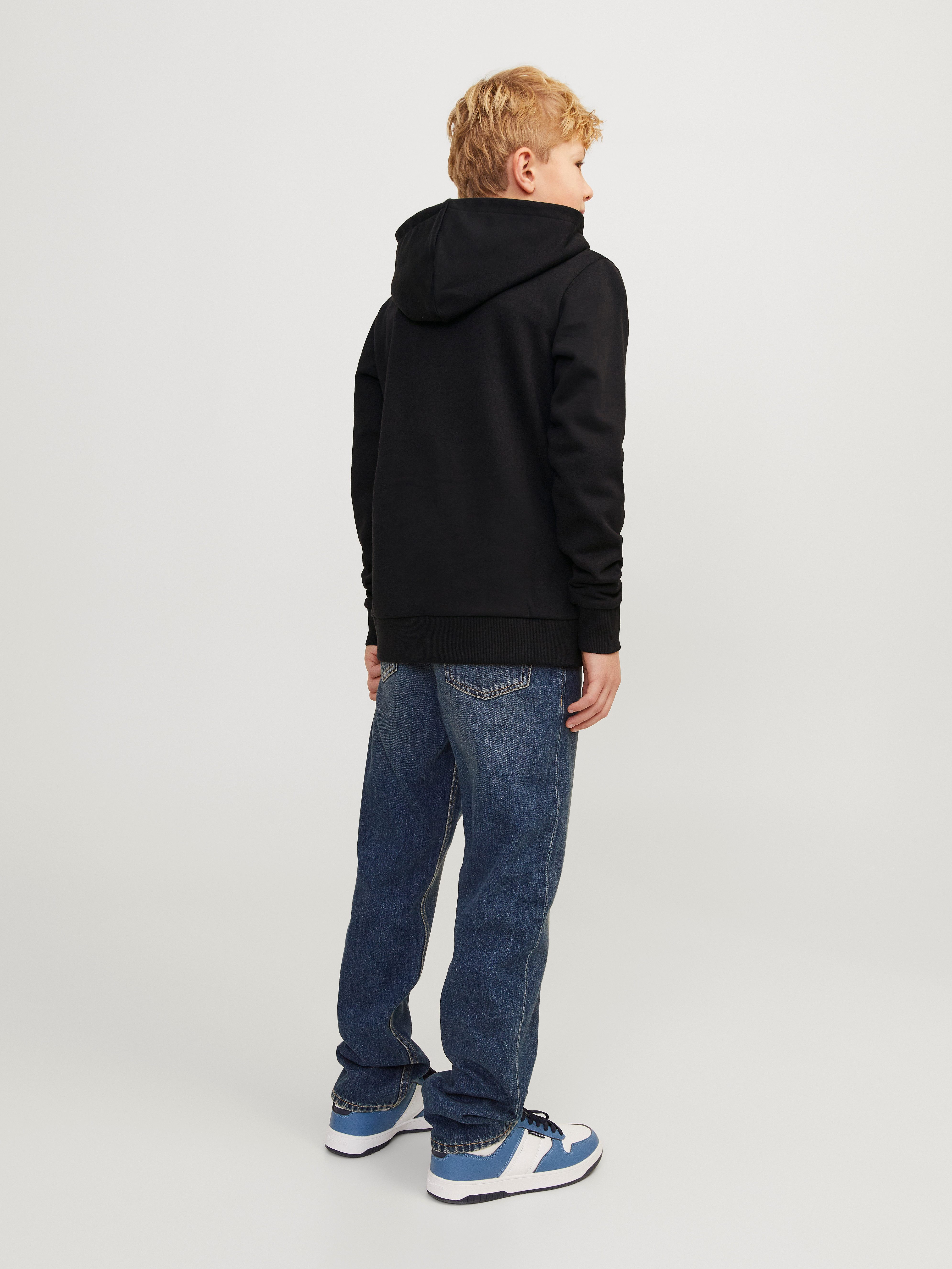 Jack & Jones Junior Kapuzensweatshirt JJECALEB VARSITY SWEAT HOOD NOOS JNR