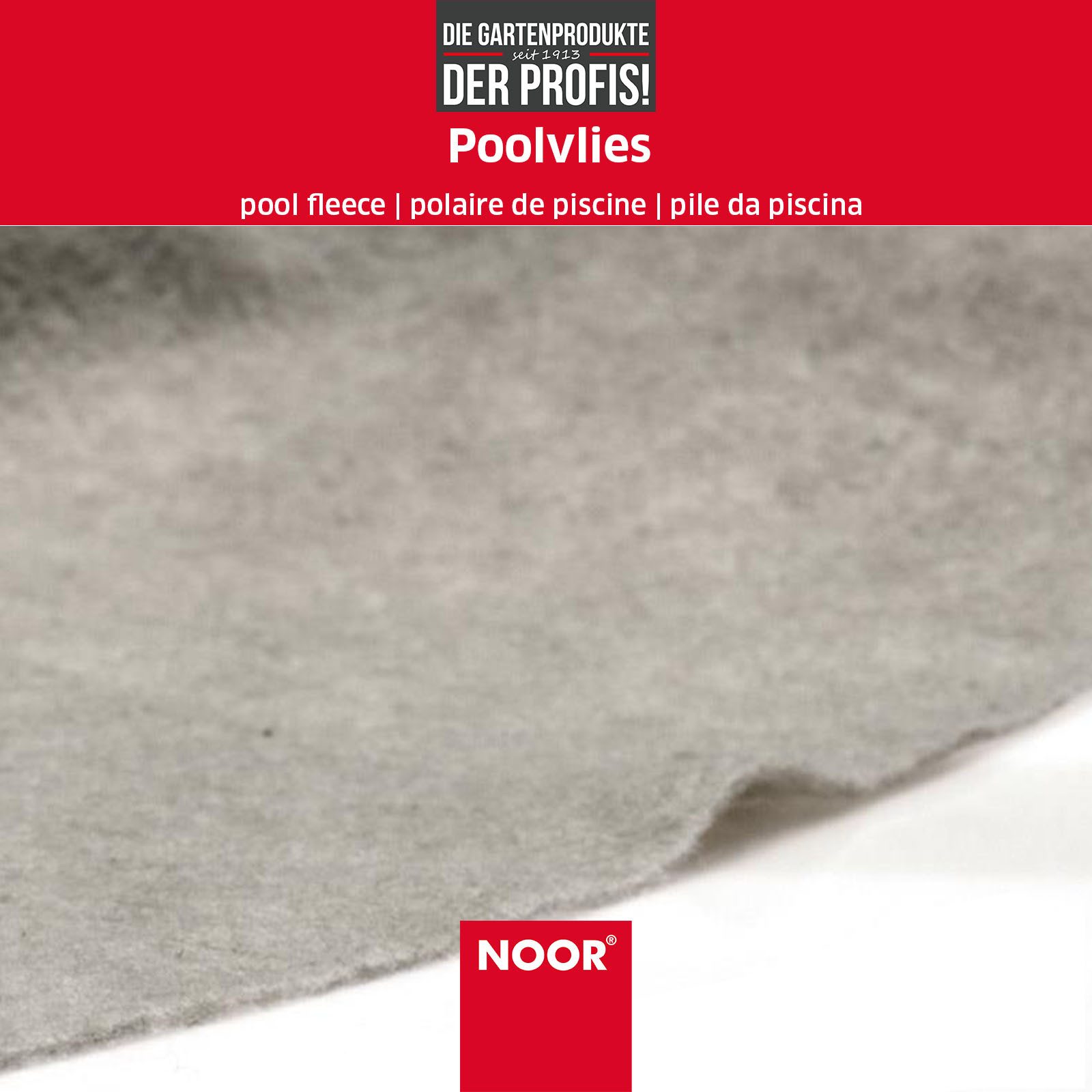 NOOR Pool-Bodenschutzfliese Poolvlies - Unterlage für rund Pools - Schutz vor Beschädigungen