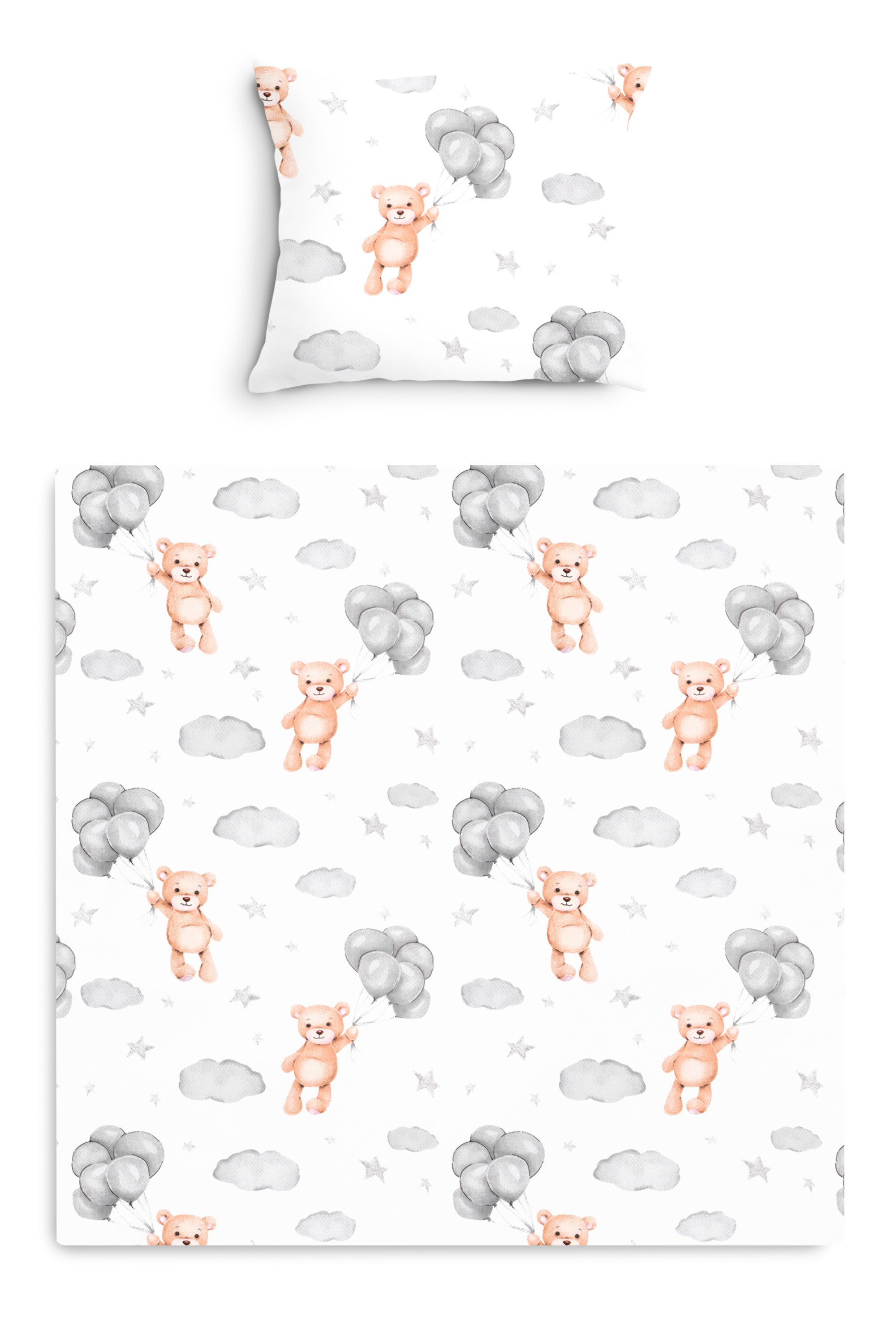 Amilian Babybettwäsche Kinderwagenset - 2tlg. Kinderbettwäsche - 80x80cm + günstig online kaufen