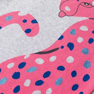 suebidou Midikleid Sweatshirtkleid mit Tüll kombiniertes Kleid mit Leopard