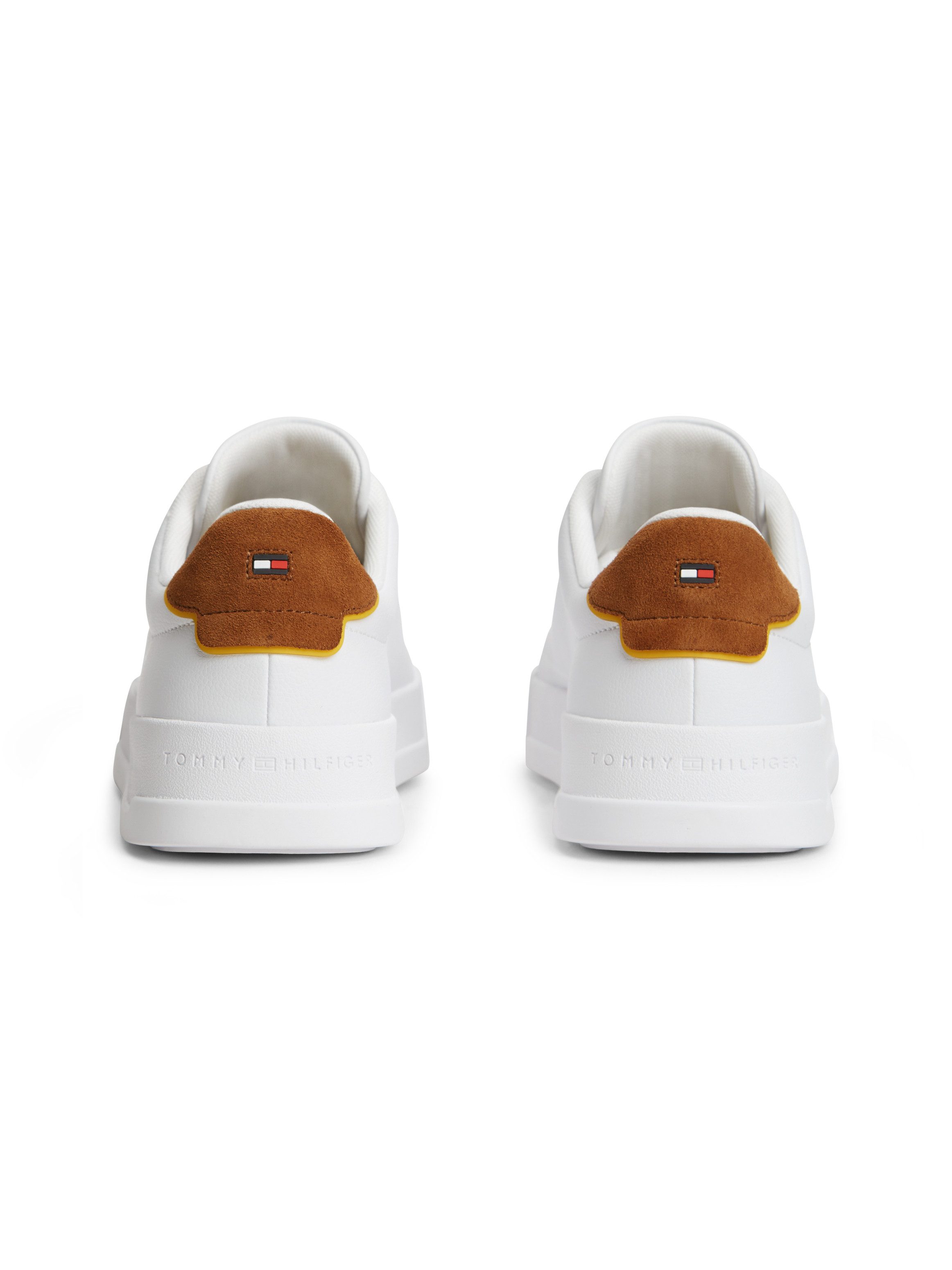 Tommy Hilfiger TH COURT LTH DETAIL ESS Sneaker Freizeitschuh, Halbschuh, Schnürer mit Logoschriftzügen