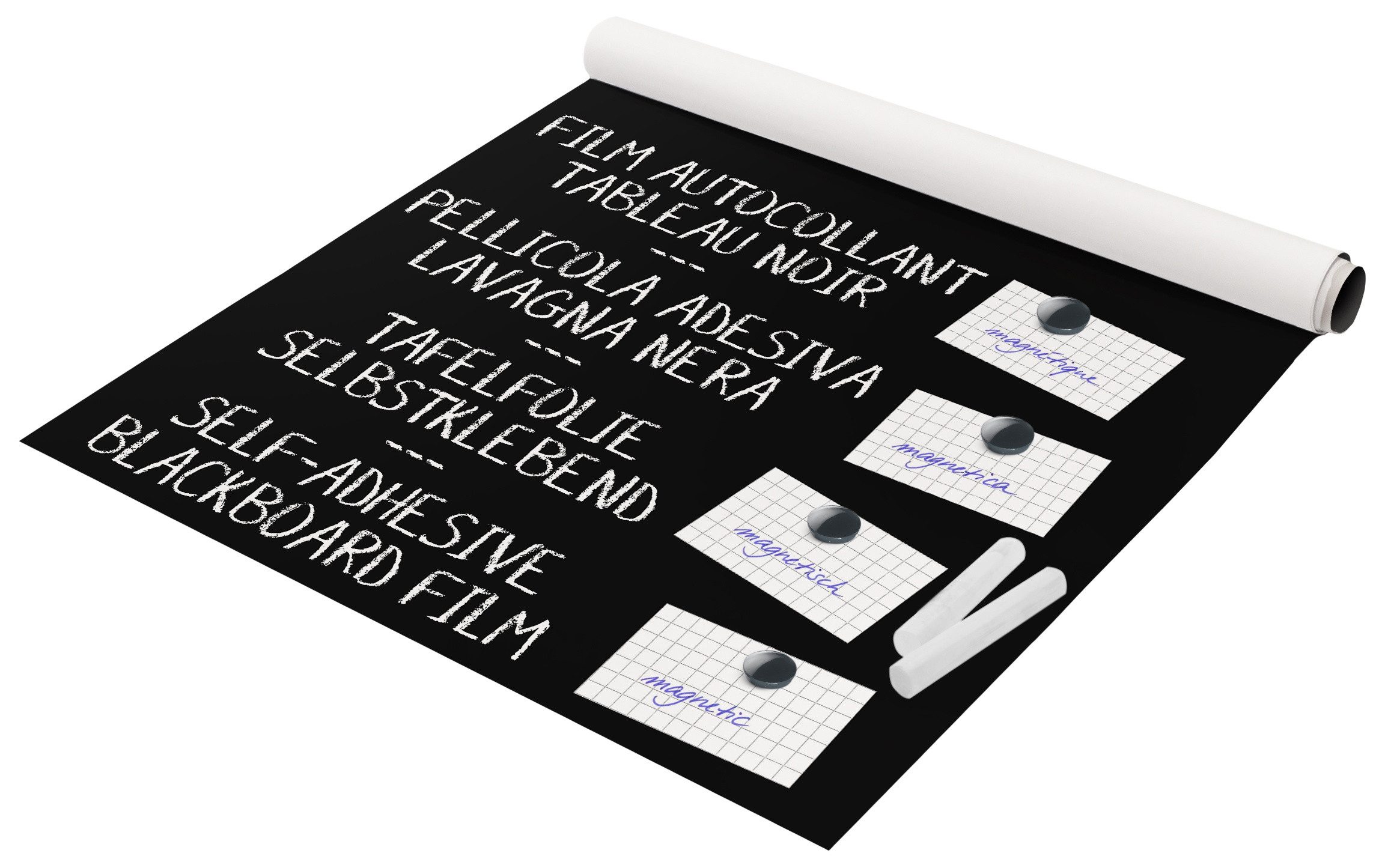 Bilderdepot24 Tafelfolie magnetische Kreidetafel selbstklebende Magnetfolie günstig online kaufen