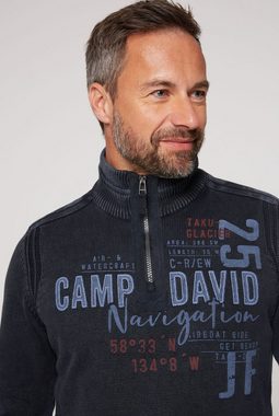 CAMP DAVID Troyer aus Baumwolle
