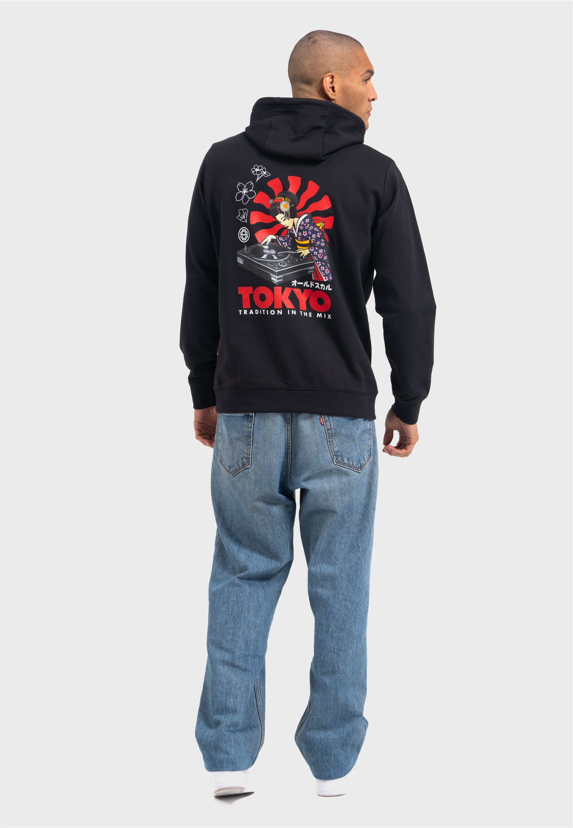 Oldskull Kapuzensweatshirt Asian Neon Djane Logo günstig online kaufen