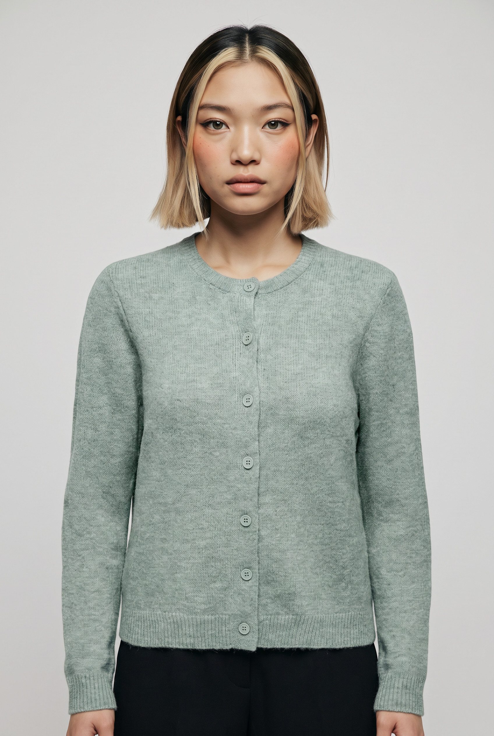 ONLY Strickjacke ONLOLIVIA LS O-NECK CARDIGAN CC KNT Materialmix, regular fit