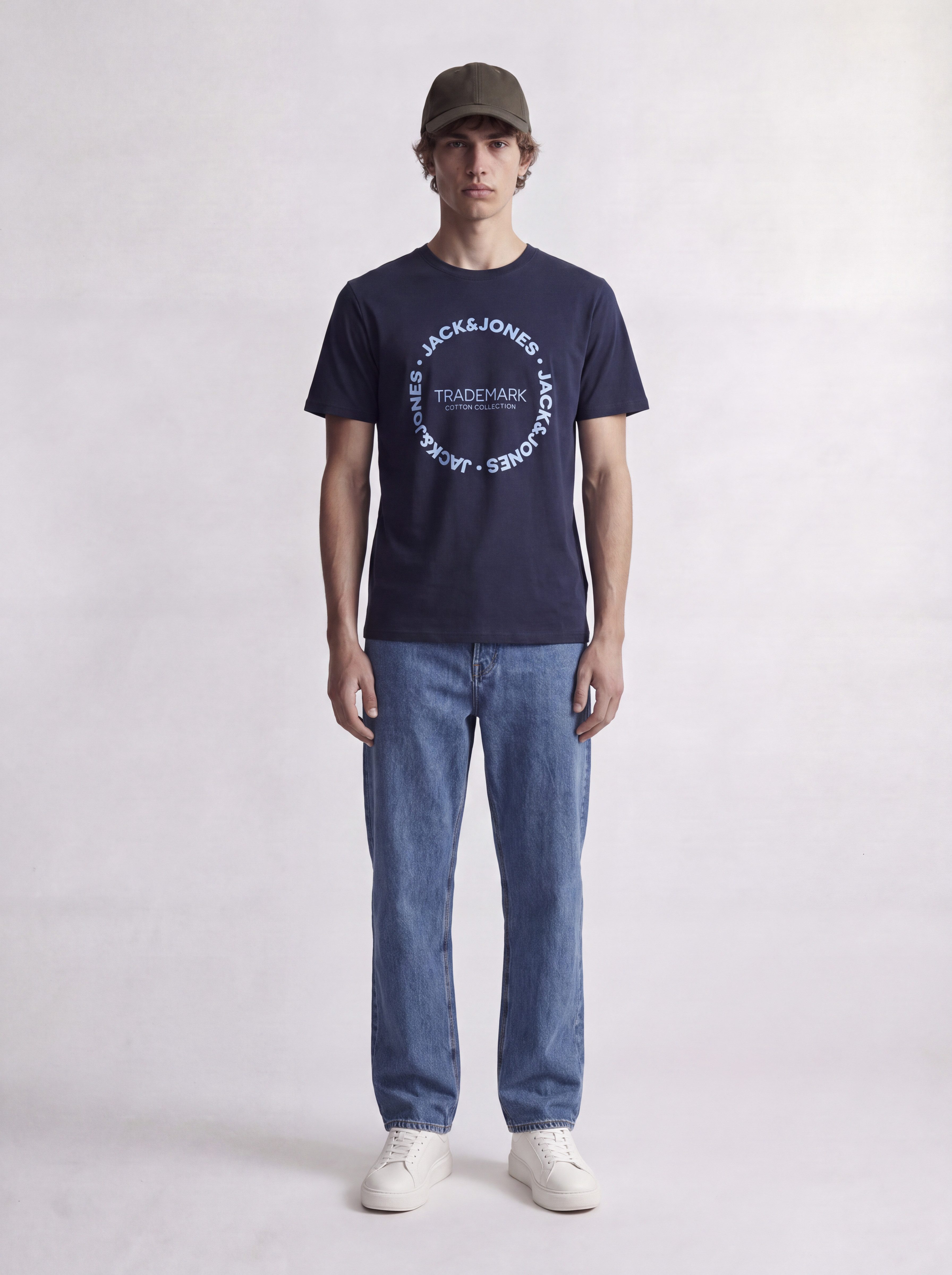 Jack & Jones T-Shirt JJBENSON TEE SS CREW NECK Baumwolle, regular fit – Bild 3 von 5