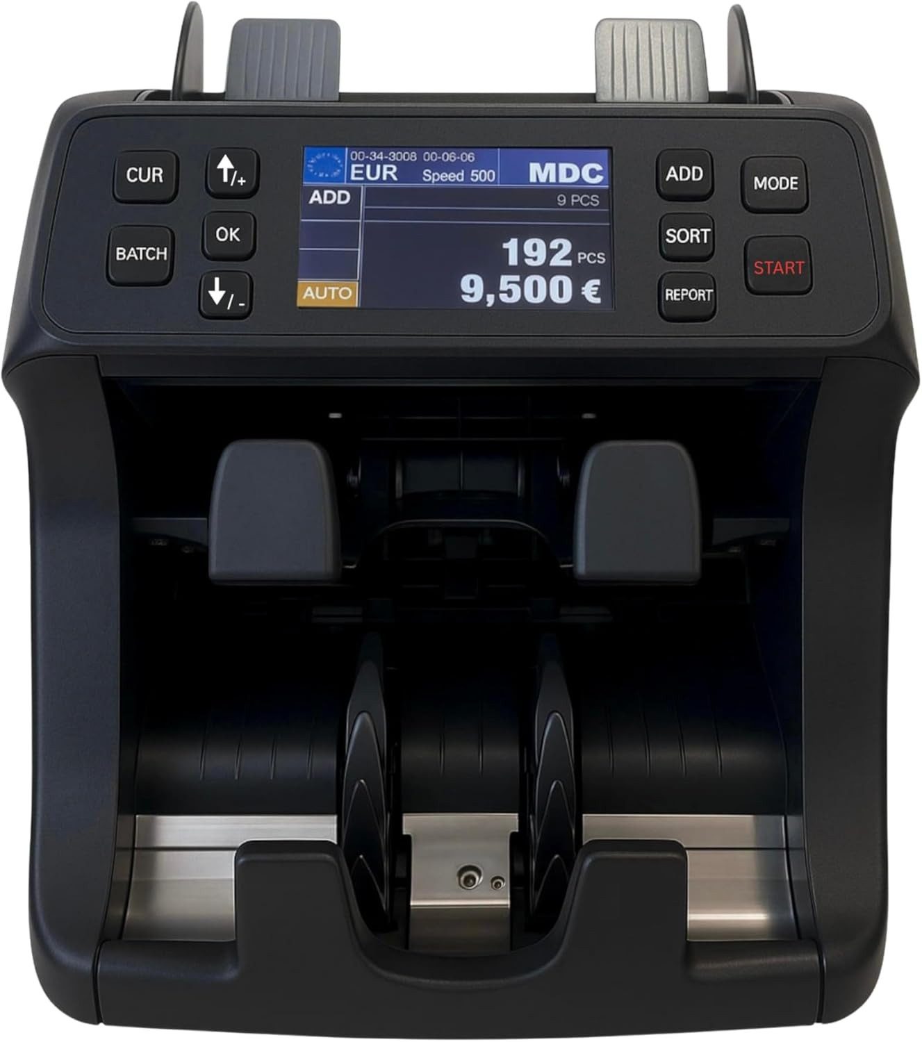Securina24 Banknotenzähler Geldzählmaschine Geldzähler für gemischte Geldscheine SR9500