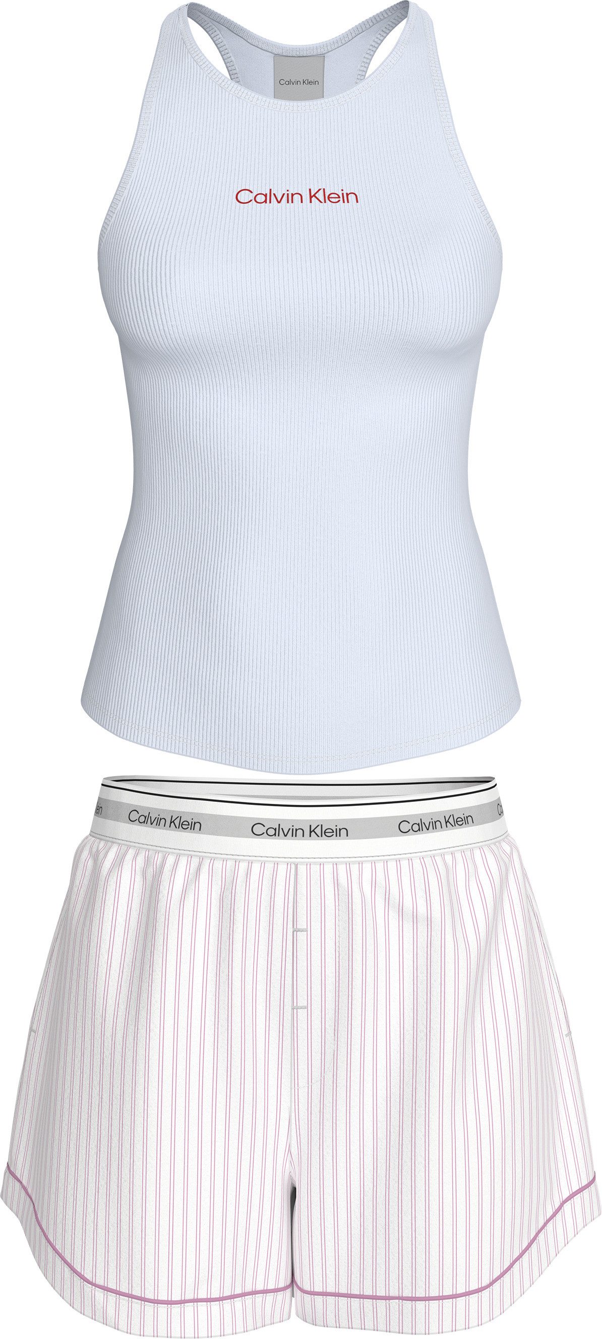 Calvin Klein Underwear Schlafanzug V DAY TANK SHORT SET Mit elastischem Bund