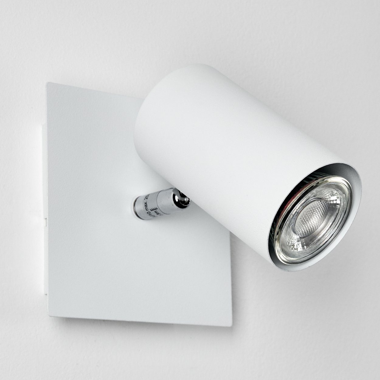hofstein Wandleuchte »Godo« moderne Wandlampe 1xGU10 in ohne Metall Leuchte verstellbaren Leuchtmittel, aus mit Weiß, Strahler