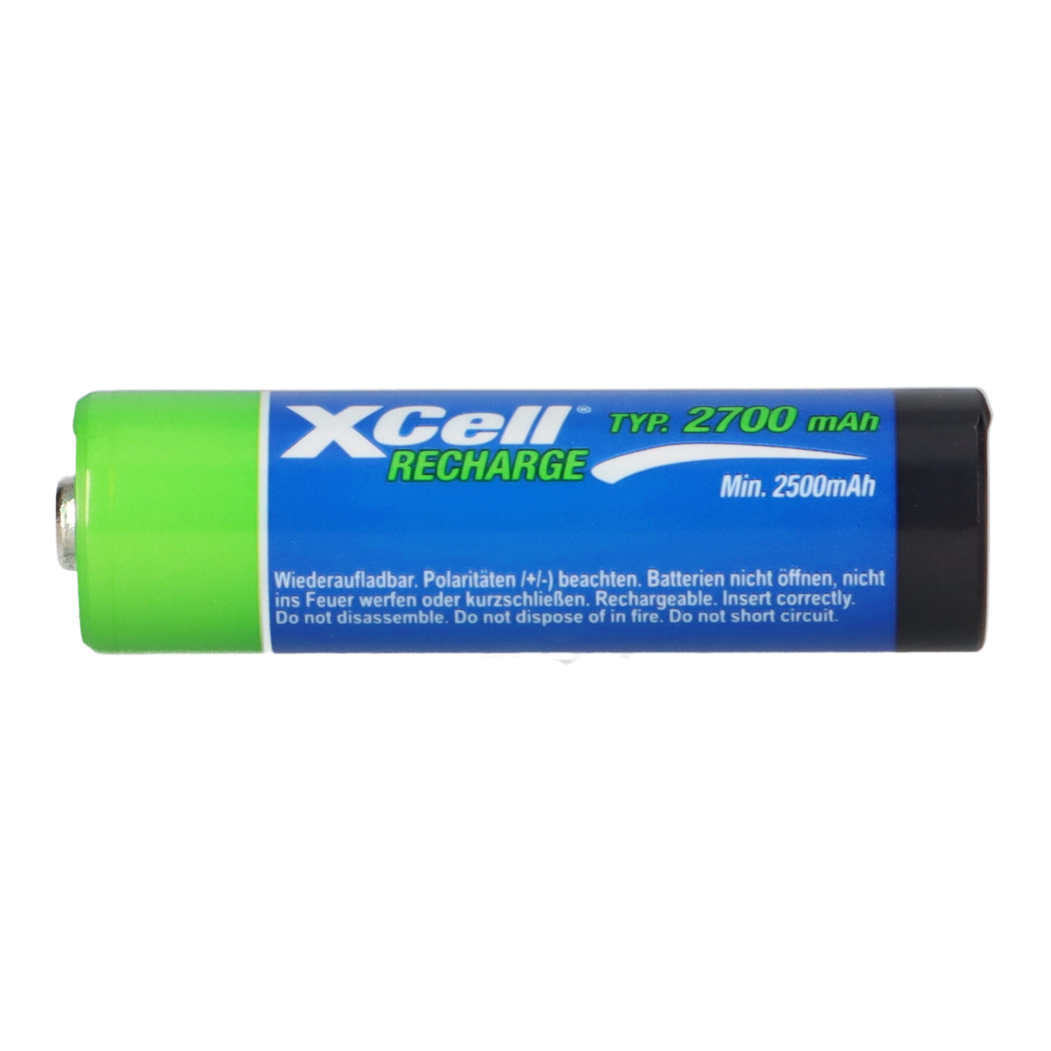 XCell XCell Mignon AA Akku Ni-MH 1,2V 2700mAh 4er Blister Akku