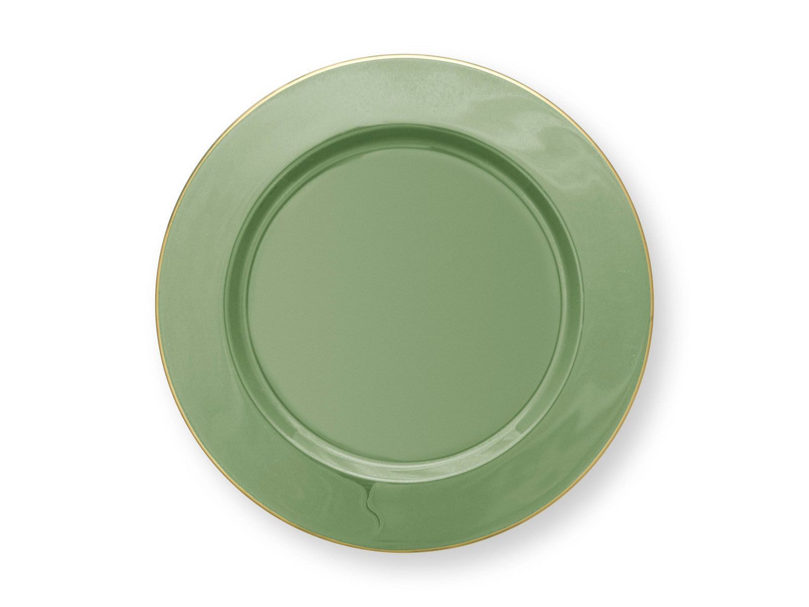 PiP Studio Dekotablett Mid Green Tablett Metal 32cm