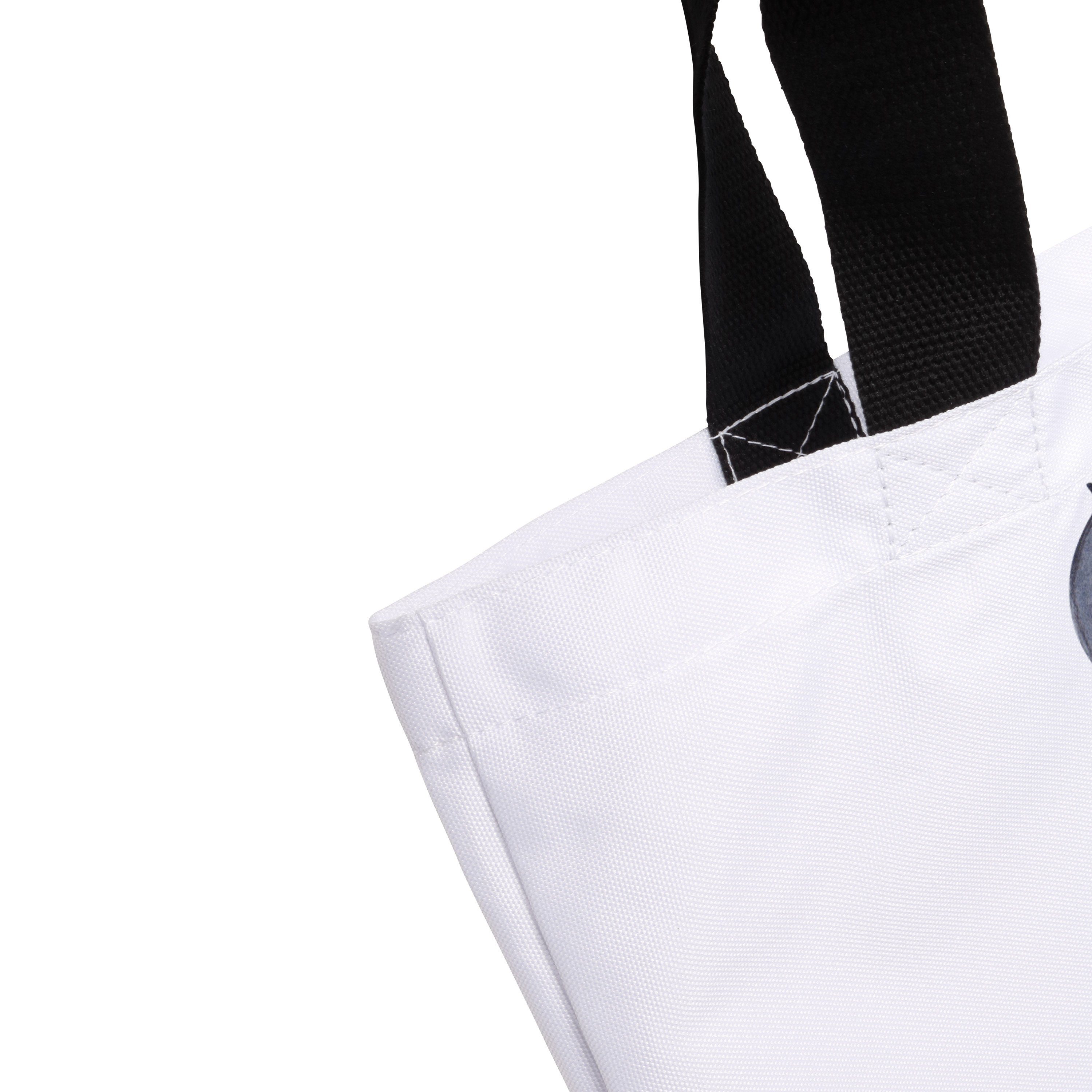 Mr. & Mrs. Schulbeu - Geschenk, (1-tlg) Weiß Tasche, Pinguin - marschierend Panda Shopper Schultasche
