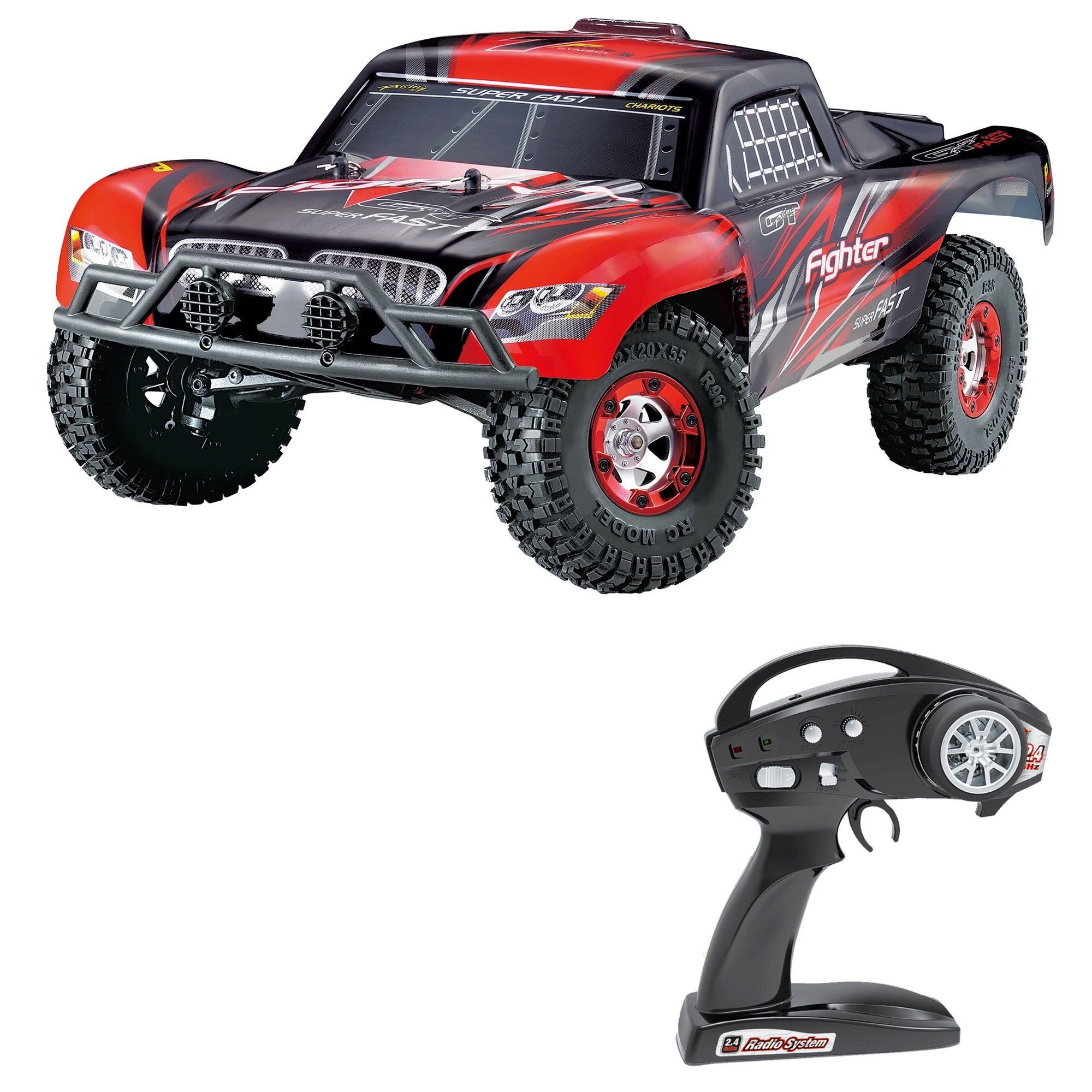 RC-Bagger Amewi 1:12 Rc Elektro Buggy Fighter-1 4WD Short Course 2,4Ghz RTR