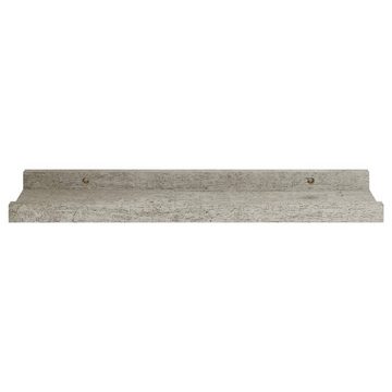 vidaXL Regal Wandregale 2 Stk Betongrau 40x9x3 cm