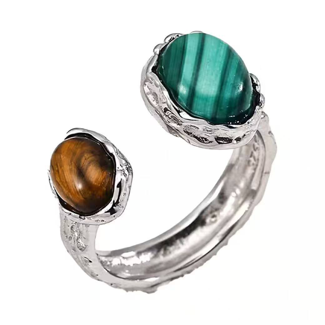 Jumpeak Silberring Silberring ring silber 925 damen,ringmitstein,18kvergoldet, Damen geschenk, Mama tochter geschenk,Geschenk für frau